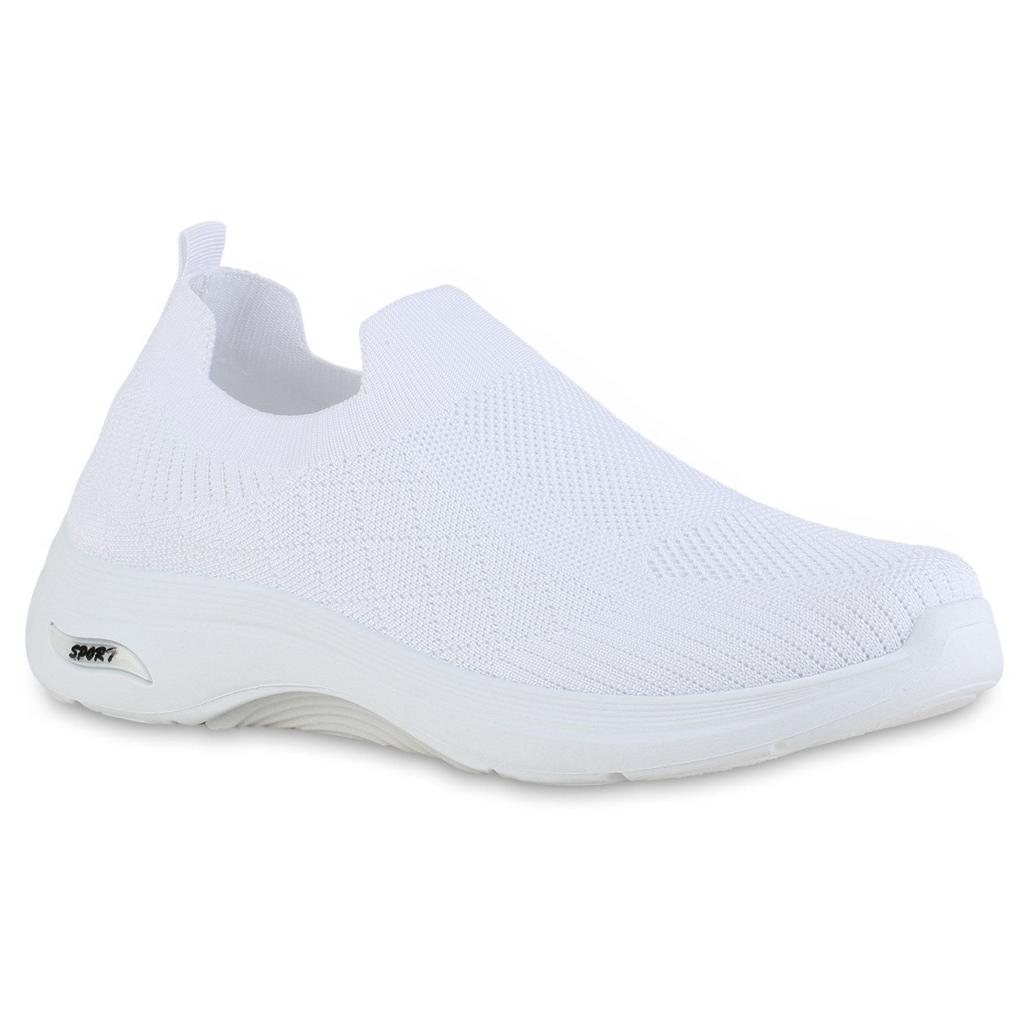 VAN HILL 841620 Slip-On Sneaker Herren Slip Ons Sportschuhe Sportliche Strick Profil-Sohle
