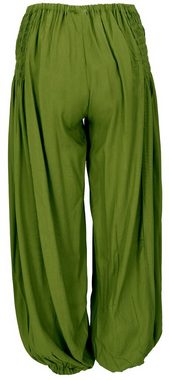 Guru-Shop Relaxhose Luftige Muckhose, Boho Pluderhose, Pumphose -.. Ethno Style, alternative Bekleidung