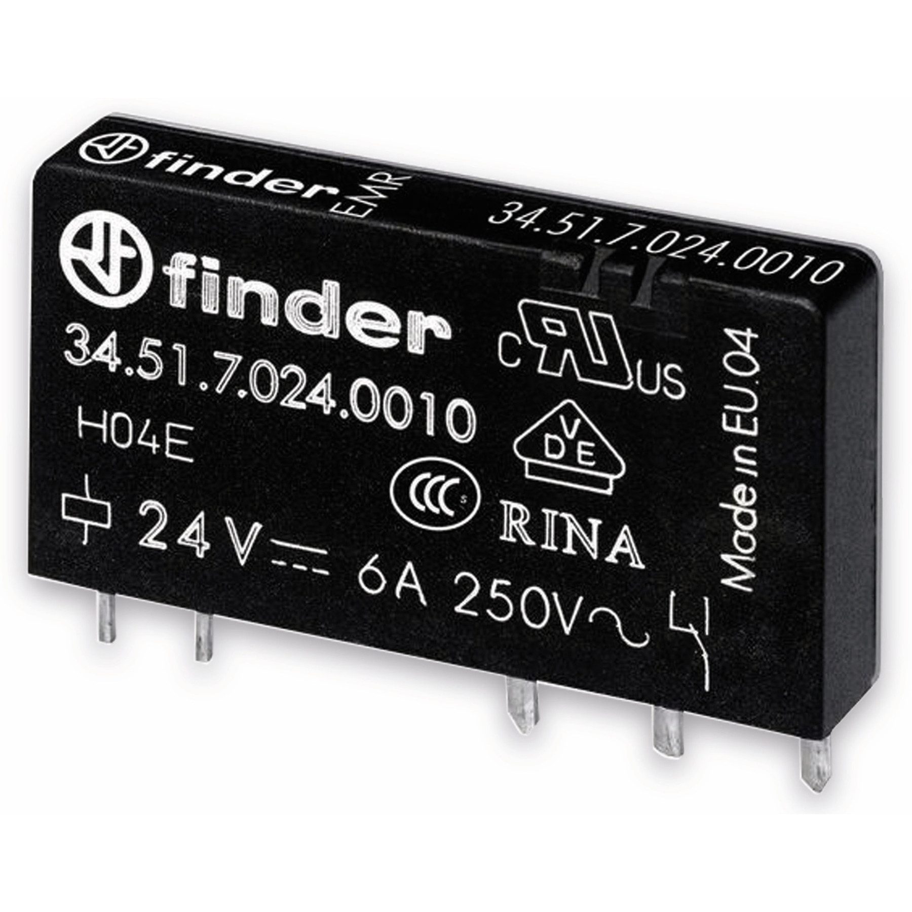 finder Relais-Modul FINDER Relais 34.51, 12 V-, 1xUM, 6 A, AgNi