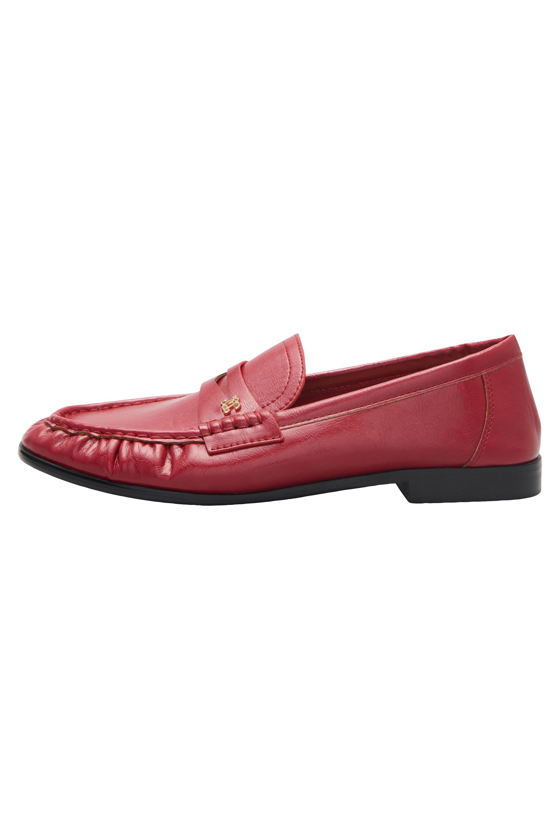 LIPSY Lipsy Schlupf-Pin-Penny-Loafer mit Logo + Raffung Loafer