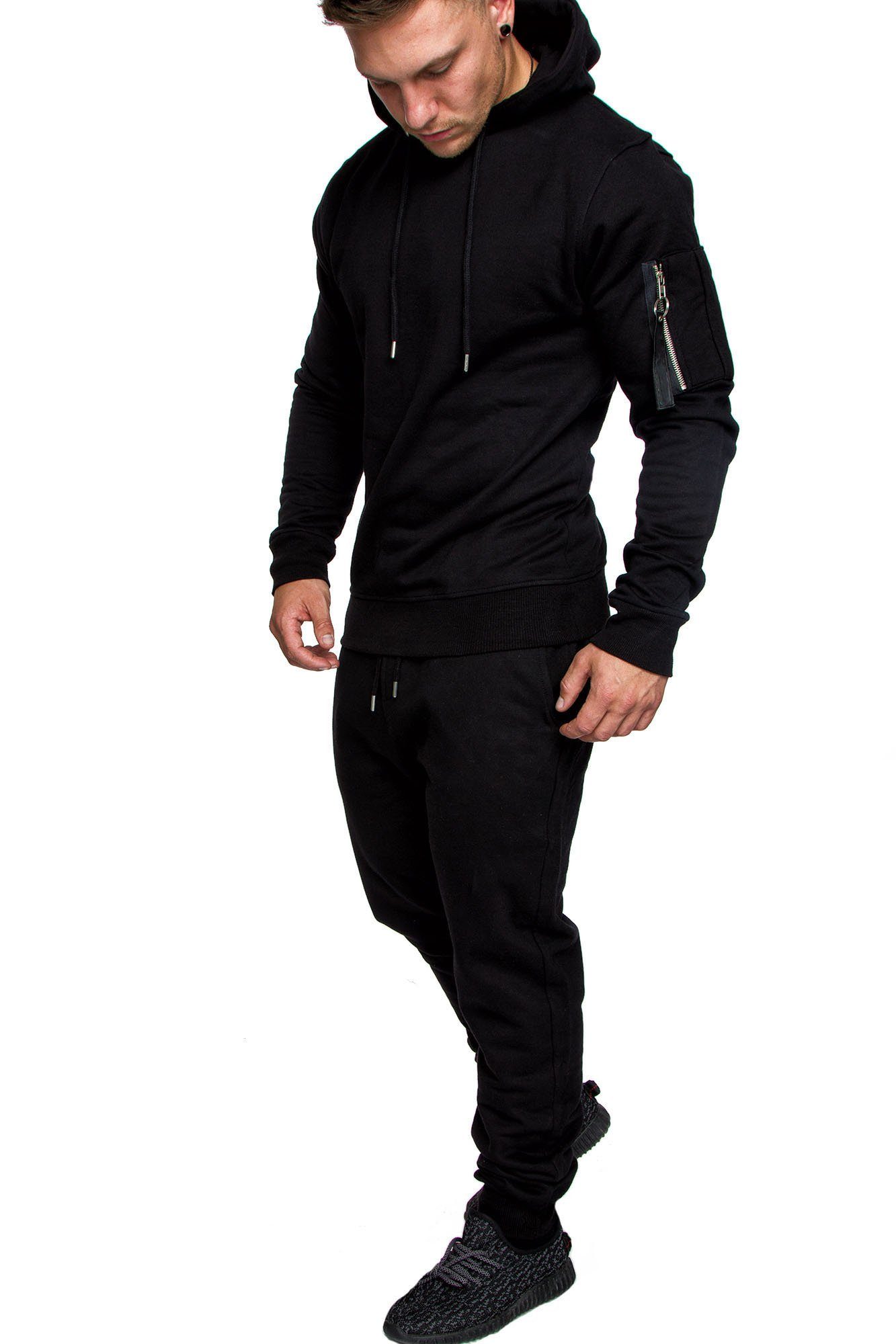 Amaci&Sons Trainingsanzug TOLEDO, Herren Cargo Stil Sportanzug Jogginganzug Sporthose Hoodie