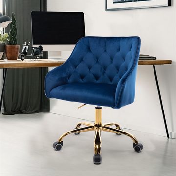 Blusmart Bürostuhl Home-Office-Stuhl, Schminkstuhl (360° drehbar, Höhenverstellbar, 1 St), Für kleine Räume, Wohnzimmer, Make-up, Lernen