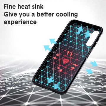 CoolGadget Handyhülle Carbon Handy Hülle für Samsung Galaxy A14 5G 6,8 Zoll, robuste Telefonhülle Case Schutzhülle für Samsung A14 5G Hülle