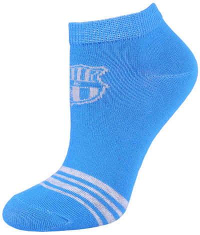 Sarcia.eu Haussocken Blaue Fußsocken für Jungen FC Barcelona 27/30 EU