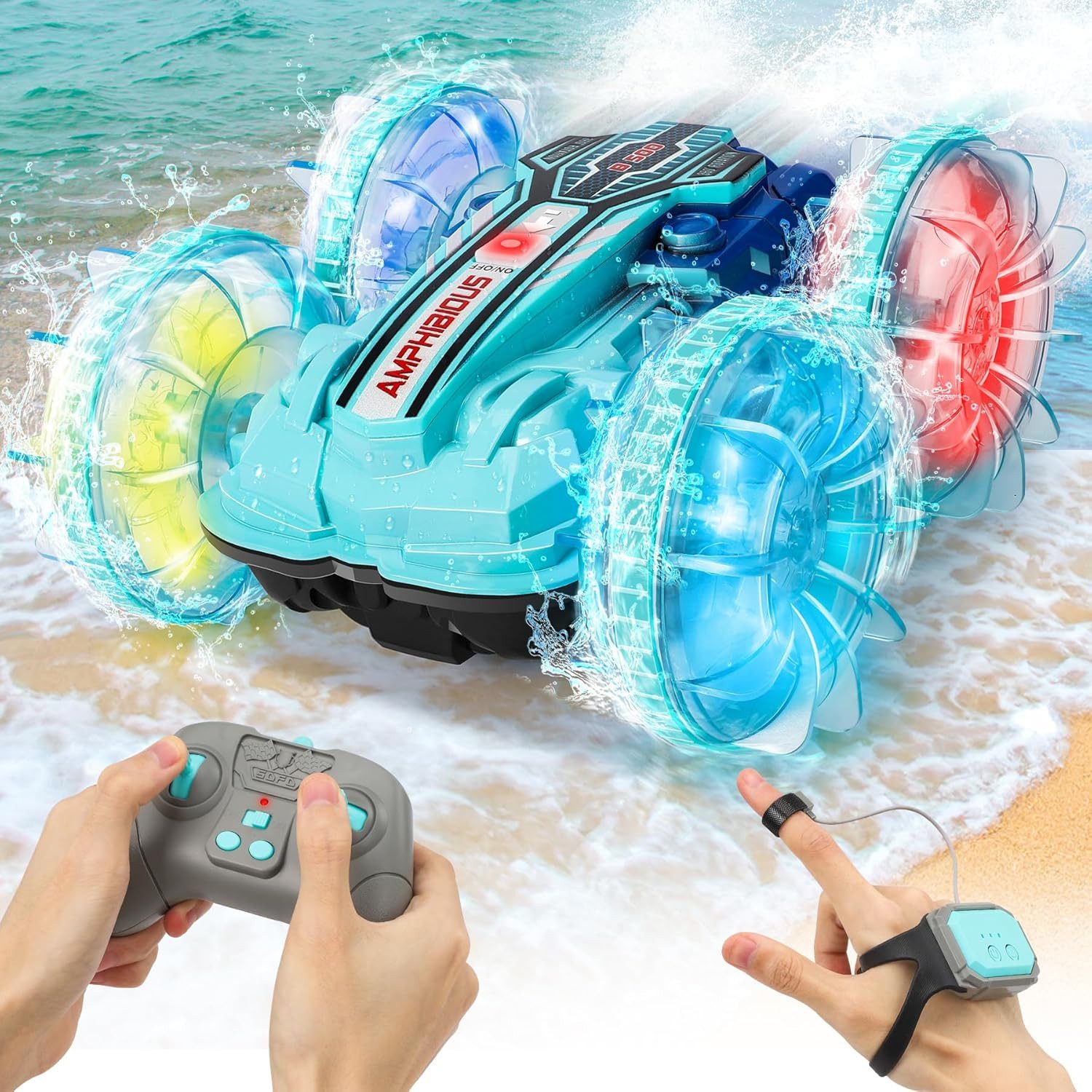 RC-Auto Amphibienfahrzeug Ferngesteuertes Auto,Spielzeug-Auto