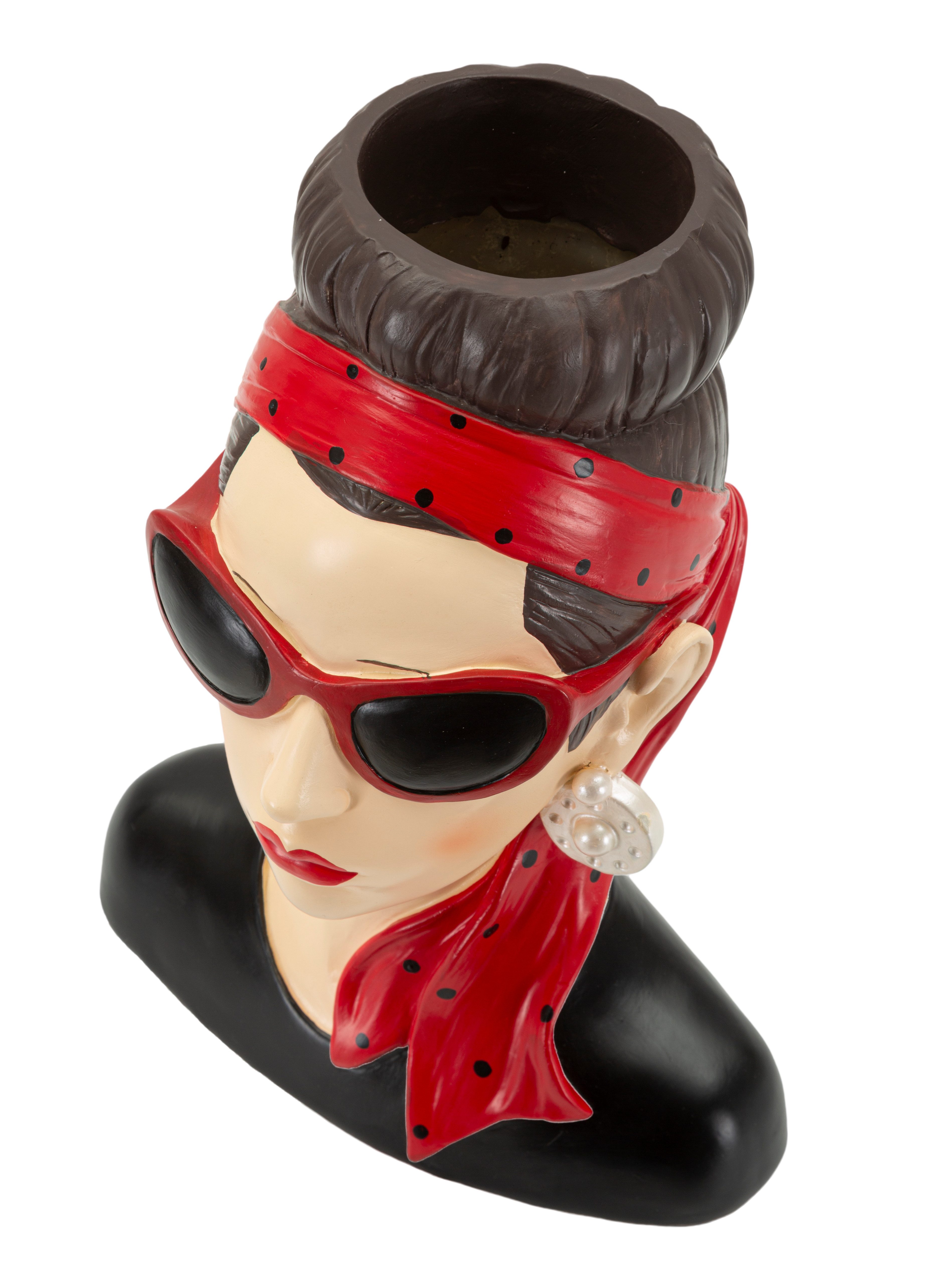 MF Dekovase Lady Glamour Hollywood Vase Kopf Dekofigur Retro Stil (1 St)