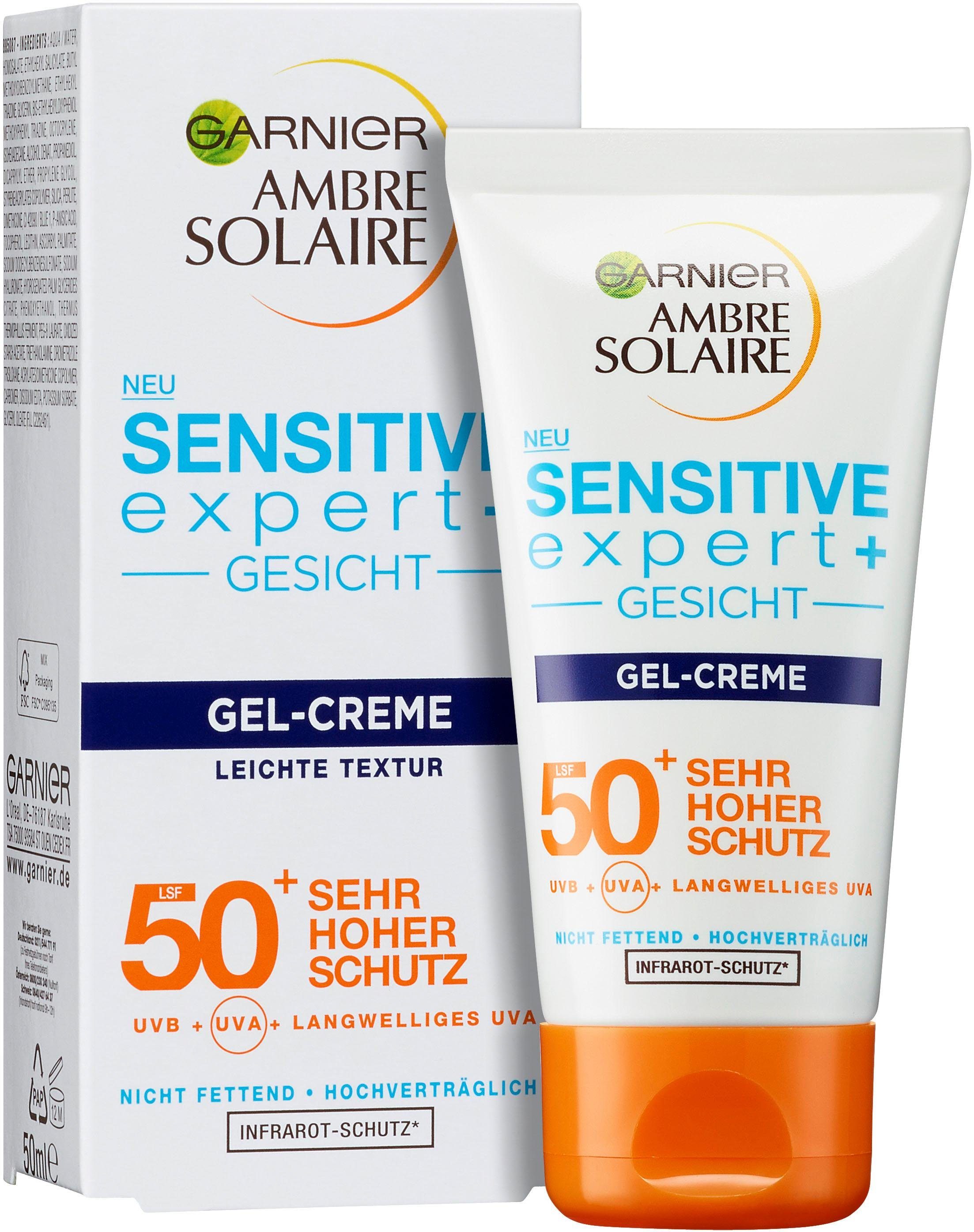 Sonnenschutzcreme expert+ 50+ Solaire Sensitive Ambre GARNIER LSF