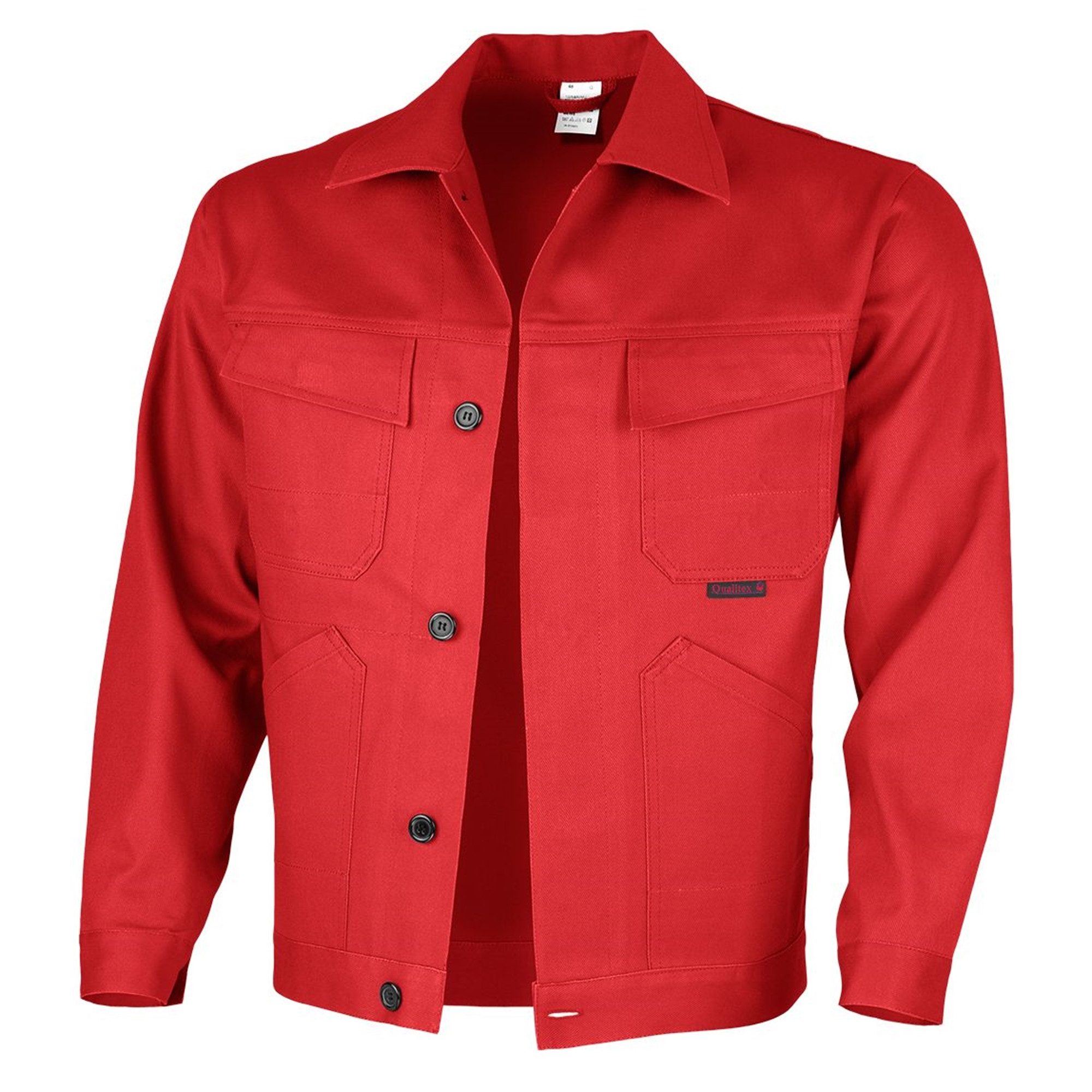 Qualitex Workwear Arbeitsjacke classical Werkstattjacke - BW 270 g - aus reiner Baumwolle