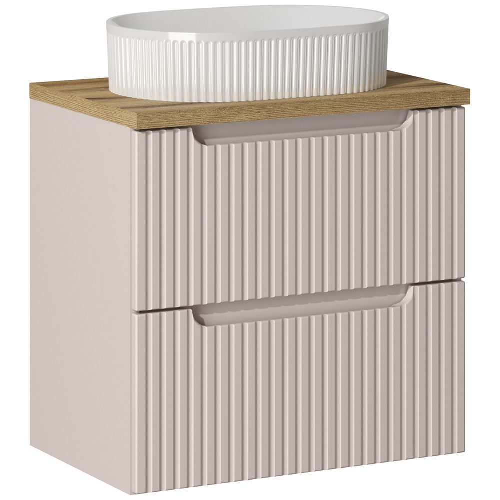 Lomadox Waschtisch NEWPORT-56-CASHMERE, 60cm mit Keramikwaschbecken, günstig online kaufen
