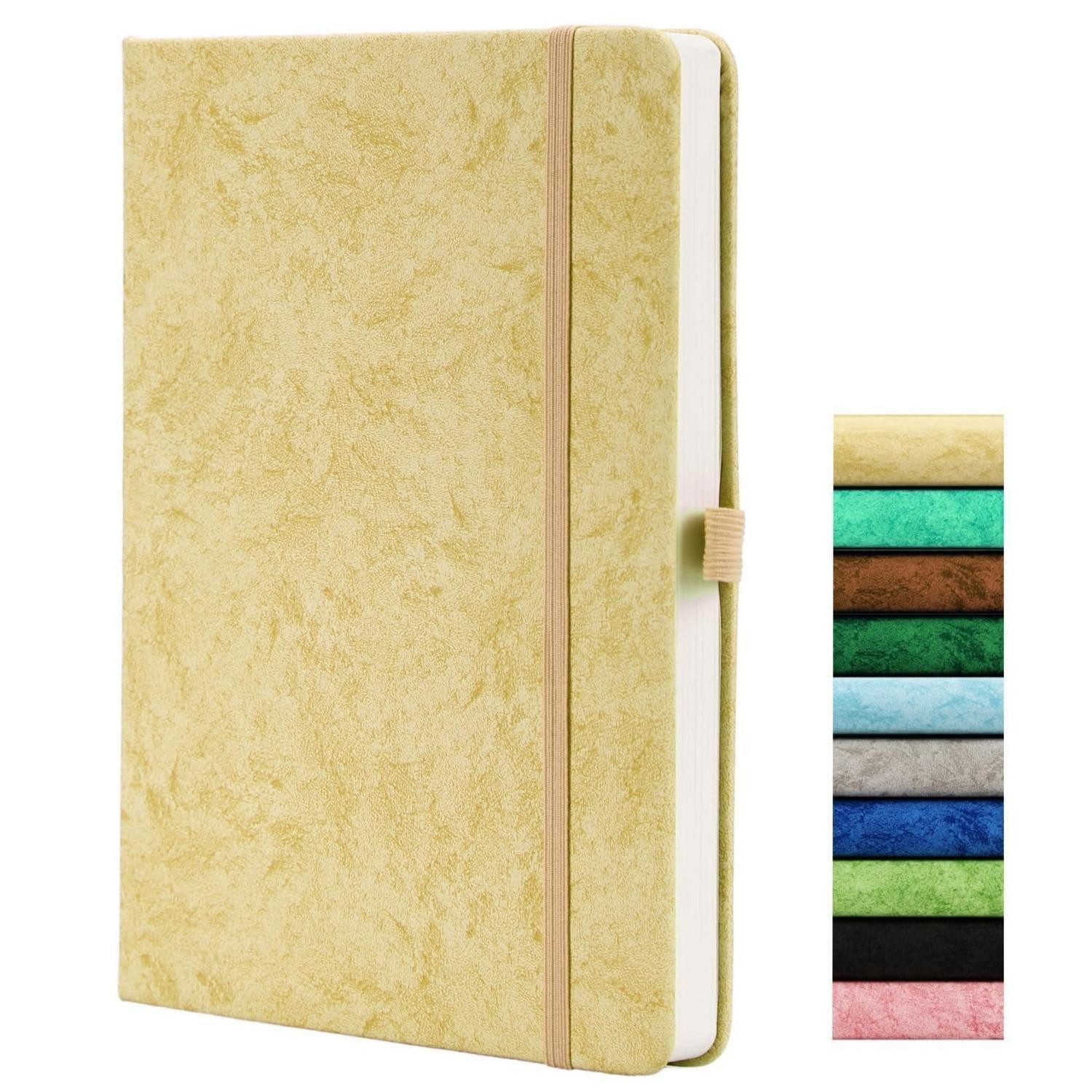 LuxusKollektion Notizbuch Dotted Journal A5 Gelb 164 Seiten