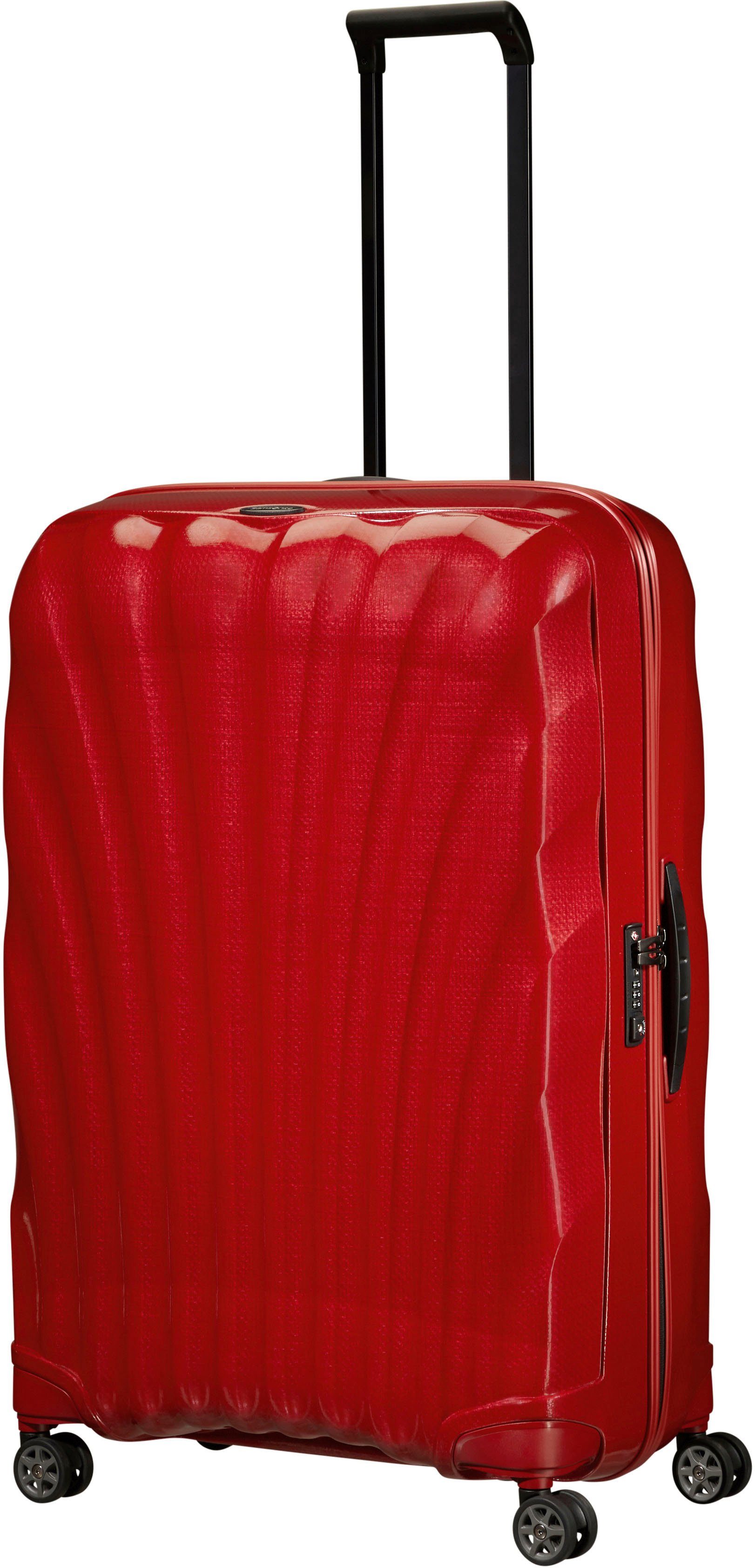 Samsonite Hartschalen-Trolley C-LITE, verschiedene Größen und Farben, 4 Rollen, mit arretierbarem und versenkbarem Druckknopf-Trolleysystem