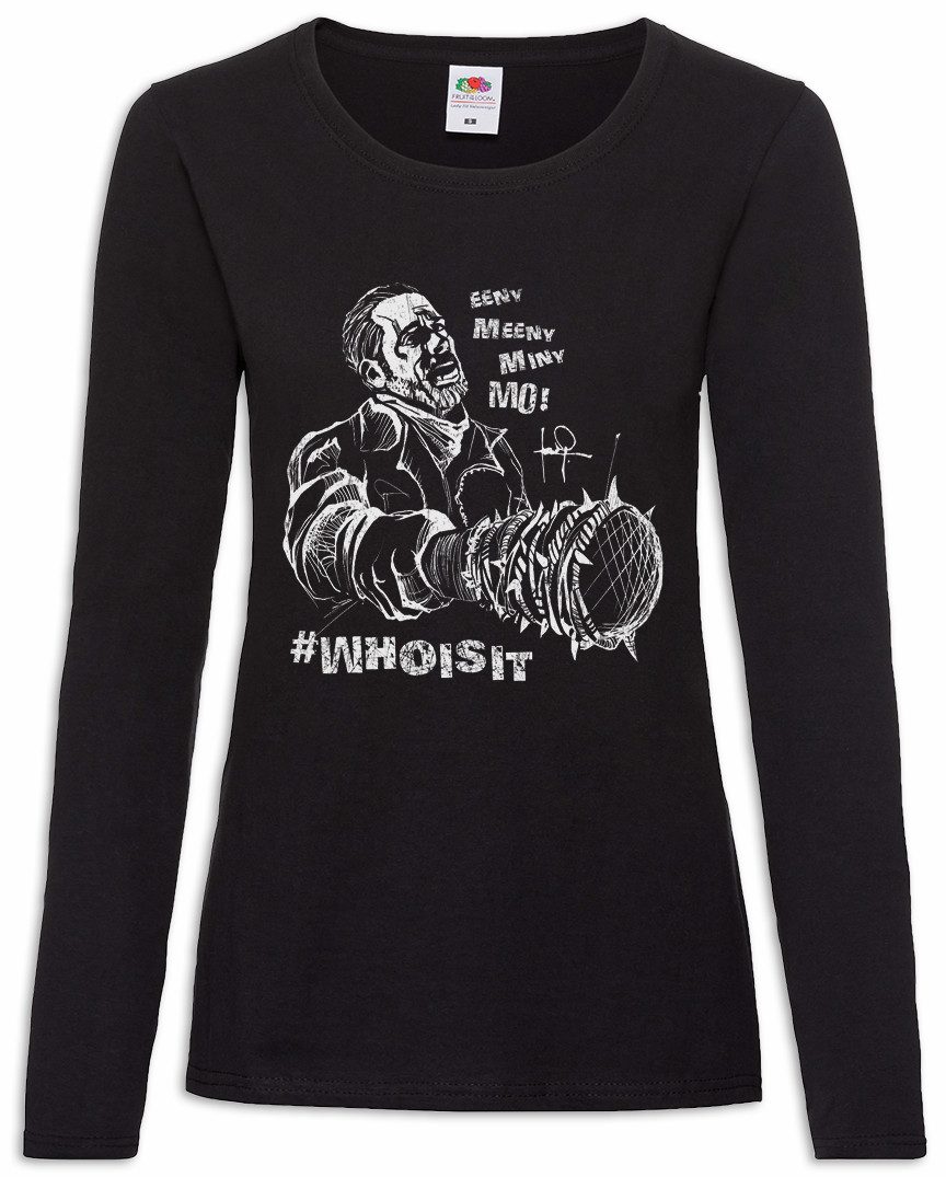 Urban Backwoods Langarmshirt Eeny Meeny Miny Moo Damen Langarmshirt Walking Negan Lucille Baseball (1-tlg) Dead Zombie Walkers Horror