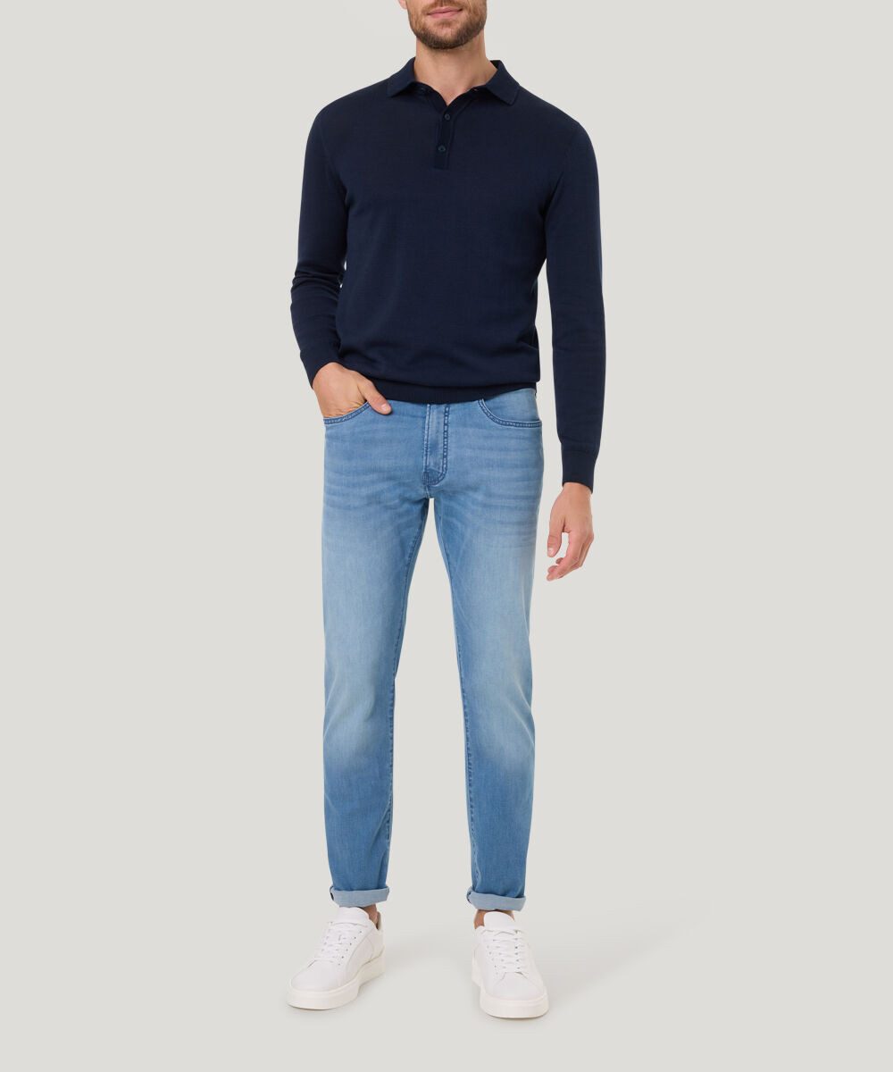Pierre Cardin Regular-fit-Jeans Lyon mit Dornschlaufe zum Fixieren der Gürt günstig online kaufen