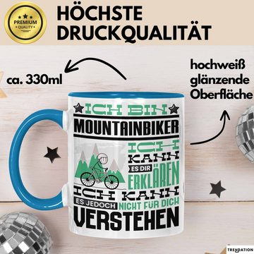 Trendation Tasse Mountainbiker Geschenk Kaffee-Tasse Geschenkidee für Mountainbiker Ich