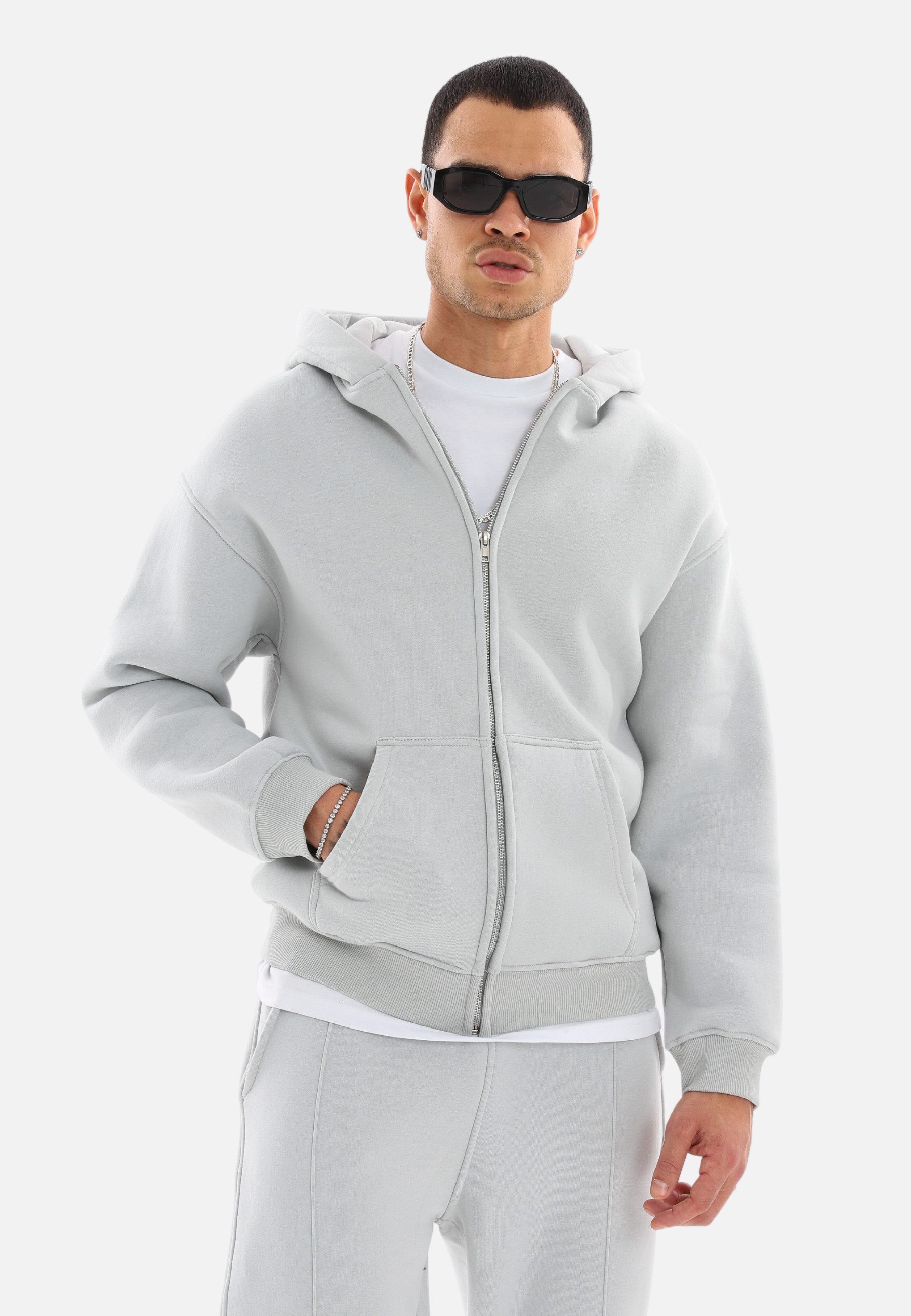 COFI Casuals Sweatjacke Basic Oversized Zip-Hoodie, günstig online kaufen