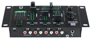 Pronomic DJ Controller DX-26 MKII DJ-Mixer - 3-Kanal Mischer mit Cue-Funktion, (Talkover-Funktion), 2x Line/Phono-Kanal - Mikrofon- Kopfhöreranschluss