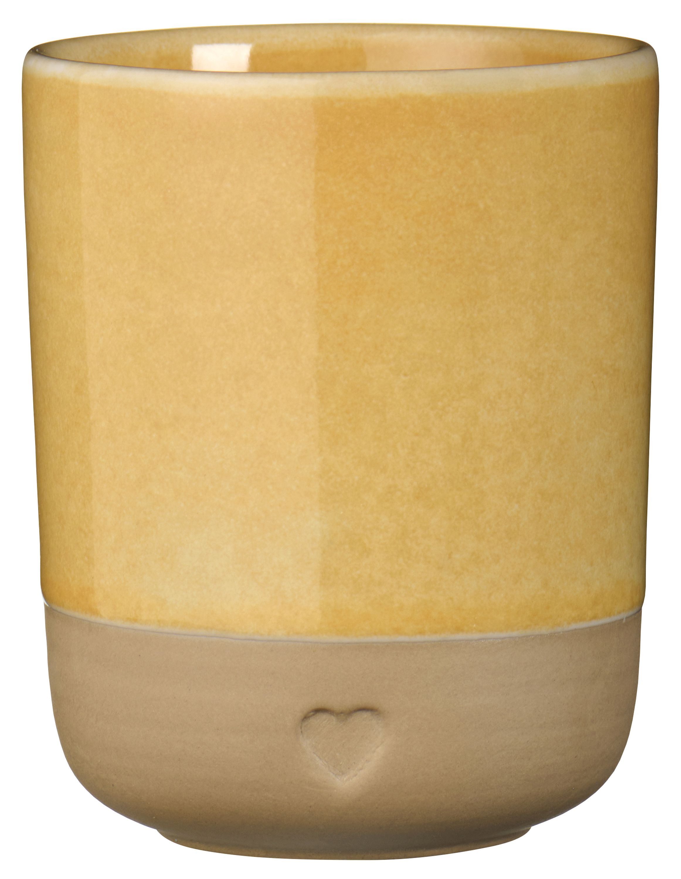Ib Laursen Becher Farbauswahl - Ib Laursen Becher Tasse Steingut mit Herz 190ml 2467, Steingut