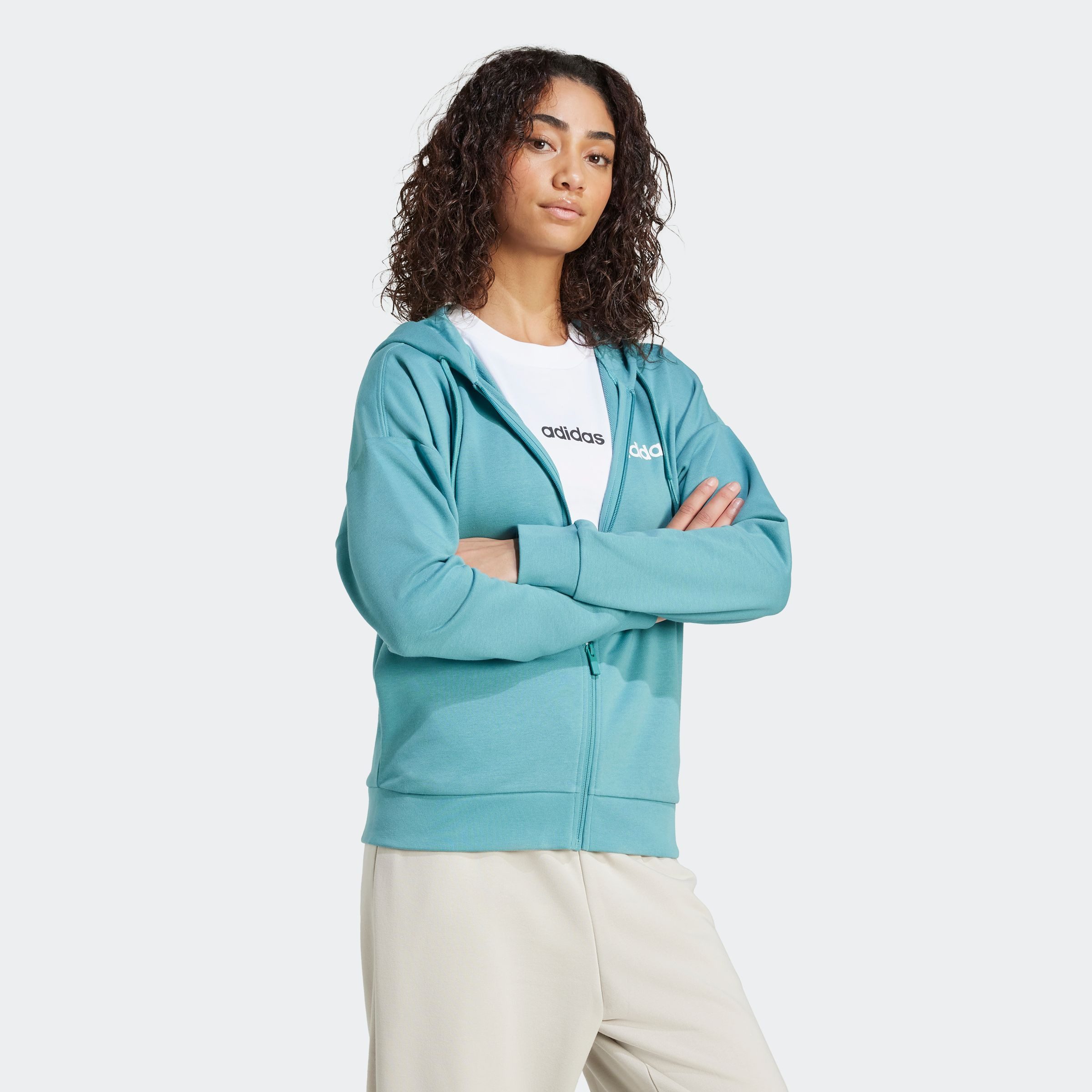 adidas Sportswear Kapuzensweatshirt W LIN FT FZ HD günstig online kaufen