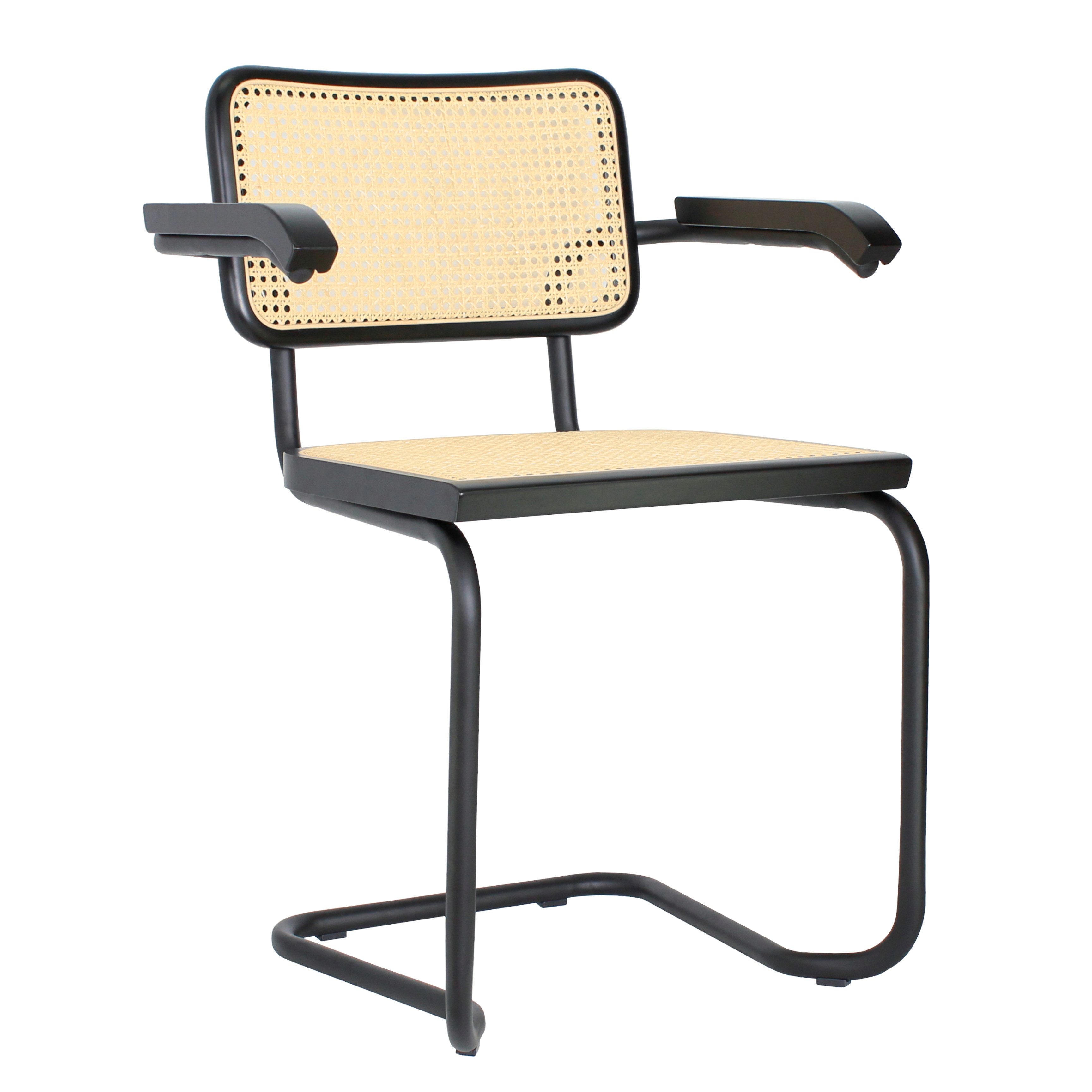 pemora Freischwinger 2-er Set Schwingstuhl Freischwinger JENA AL Gestell schwarz