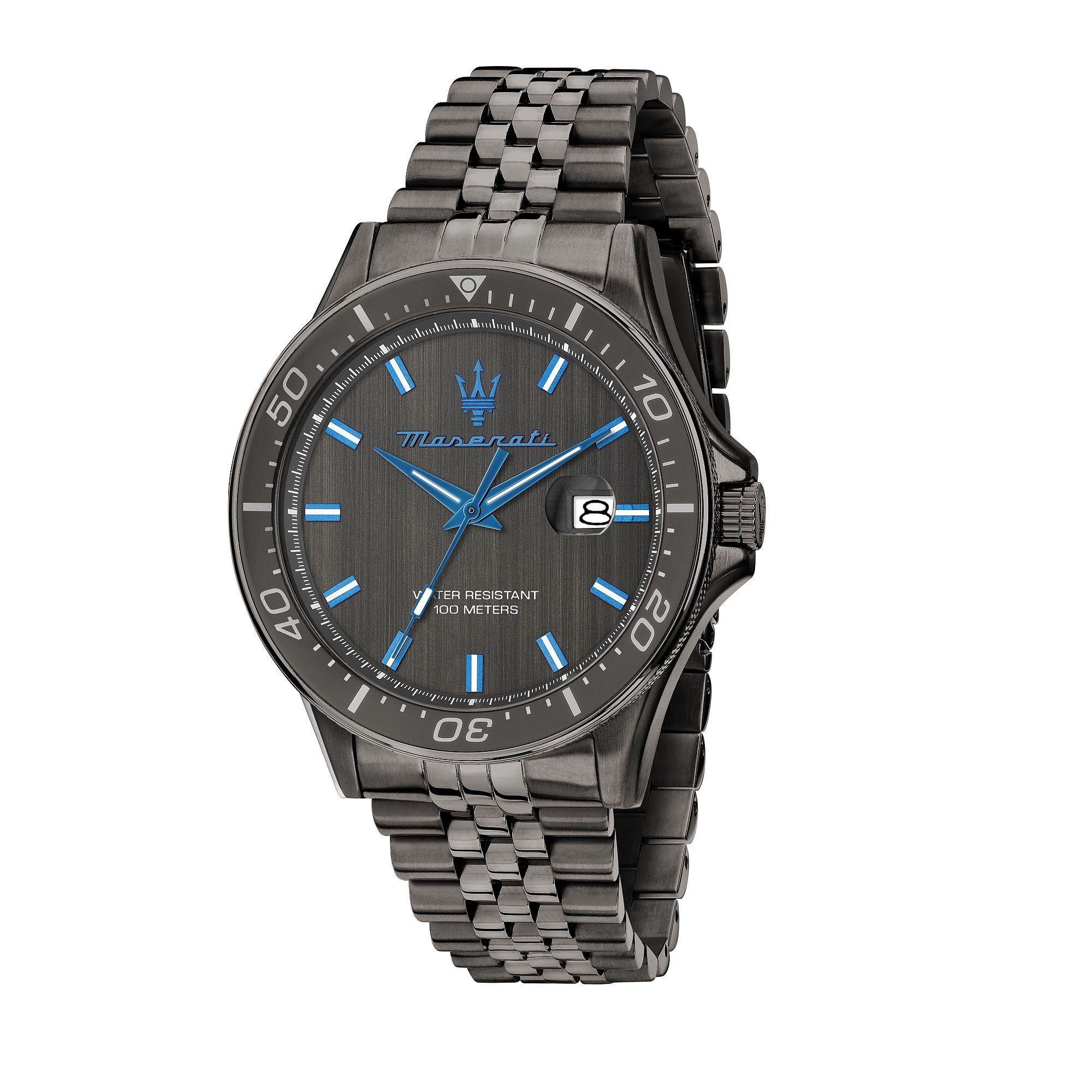 MASERATI Quarzuhr Sfida Dark Edition Herrenuhr R8853154003 Gunmetal 44 mm