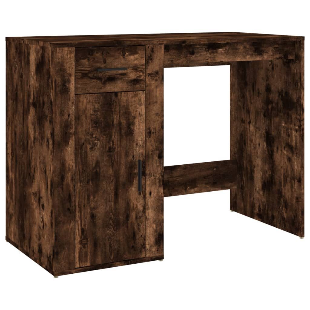 Räuchereiche Home Schreibtisch Stauraum mit vidaXL Arbei Schreibtisch Office Holzwerkstoff