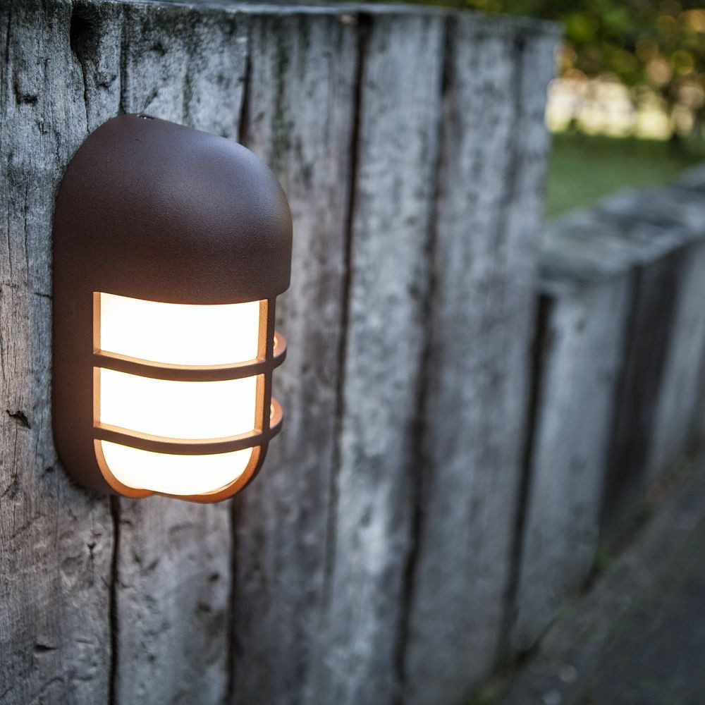 LUTEC Außen-Wandleuchte LED Wandleuchte Bullo in Rostfarbig 15W 700lm IP54, LED