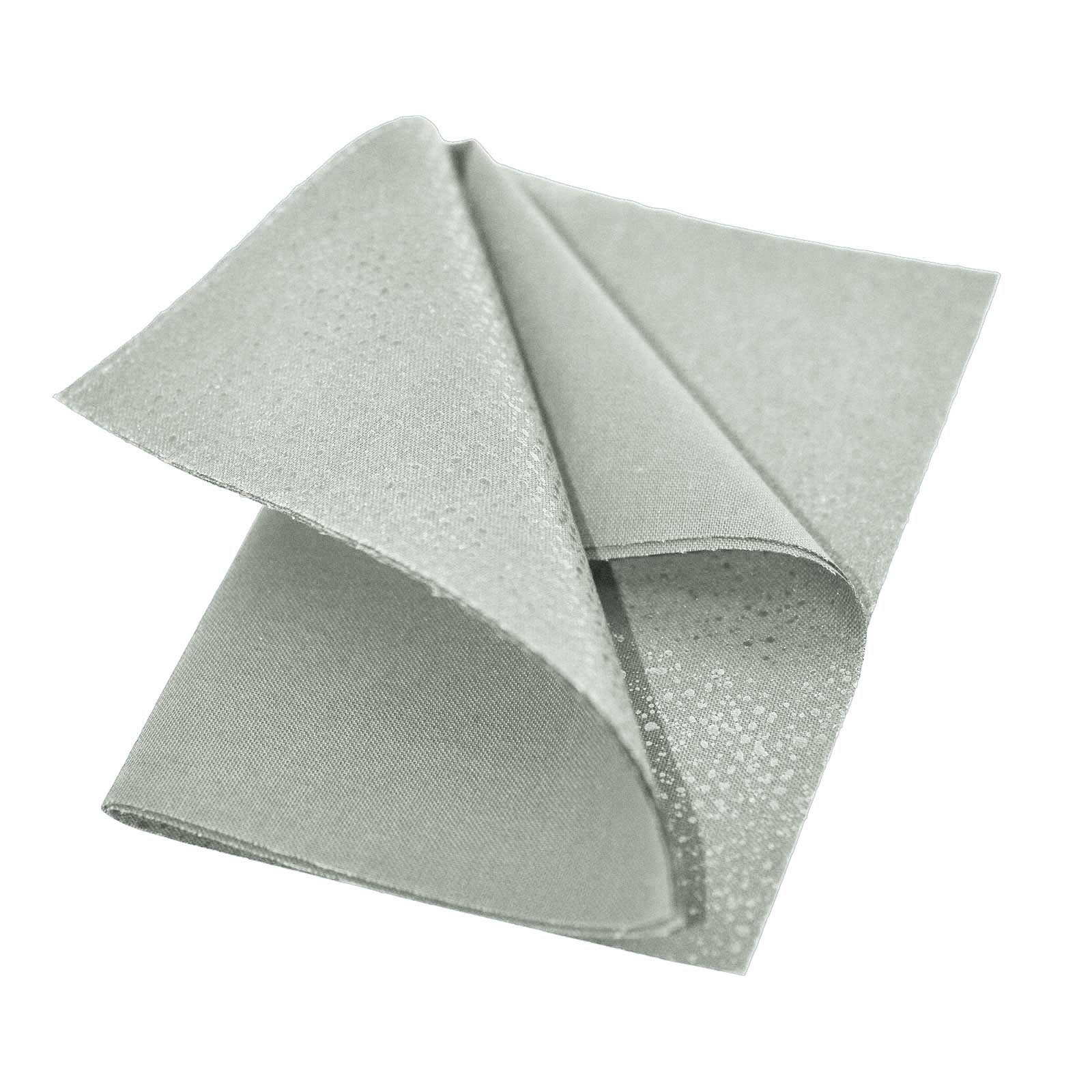 maDDma Aufnäher 3 zuschneidbare Flicken, Stoff - 100 % Baumwolle, Klebstoff - Polyethylen, hellgrau