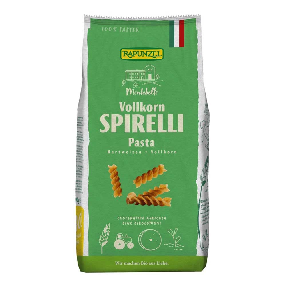 Rapunzel Nudeln Spirelli - Vollkorn 500g