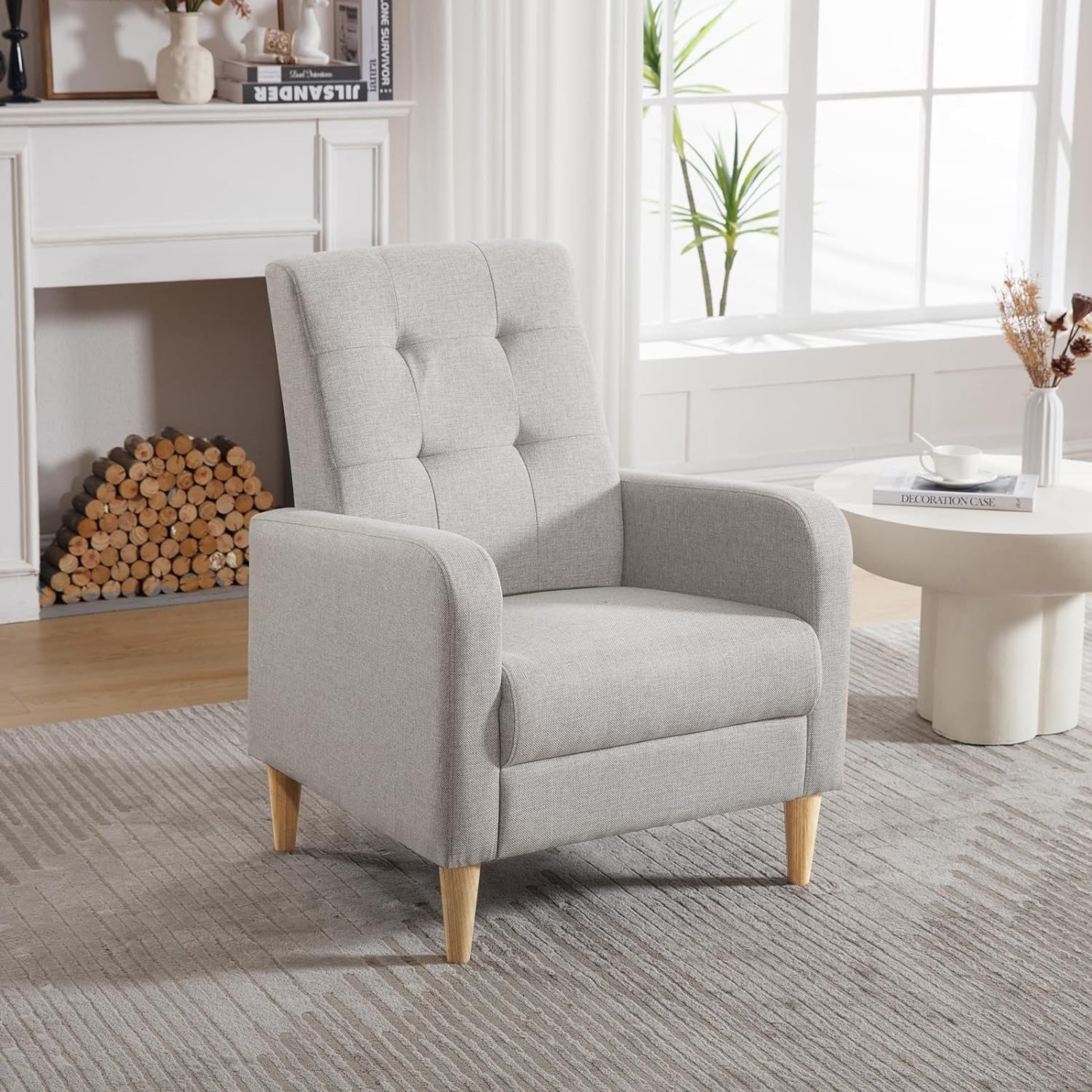 Woltu Ohrensessel (1-St), Relaxsessel mit Massivholzbeinen, günstig online kaufen