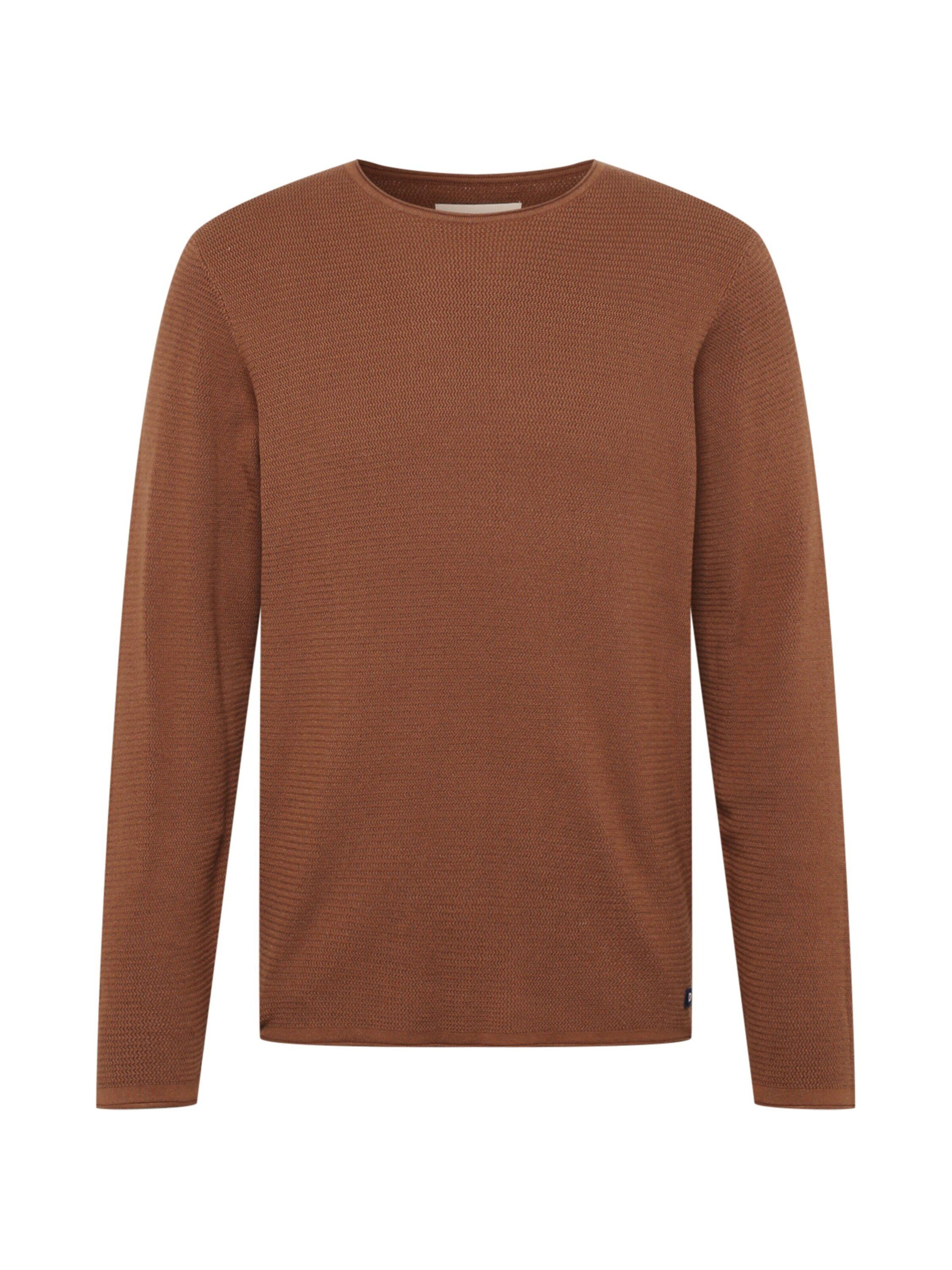 TOM TAILOR Denim Rundhalspullover (1-tlg) Light Wood Brown | Strickpullover