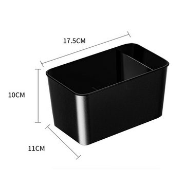 Rutaqian Aufbewahrungsbox Multifunktionaler Auto Aufbewahrungsbox Doppelbecherhalter (Universelle Taschentuchboxen mit 2 klappbaren GetrÃ¤nkehaltern, Taschentuchbox für Getränkehalter im Auto)