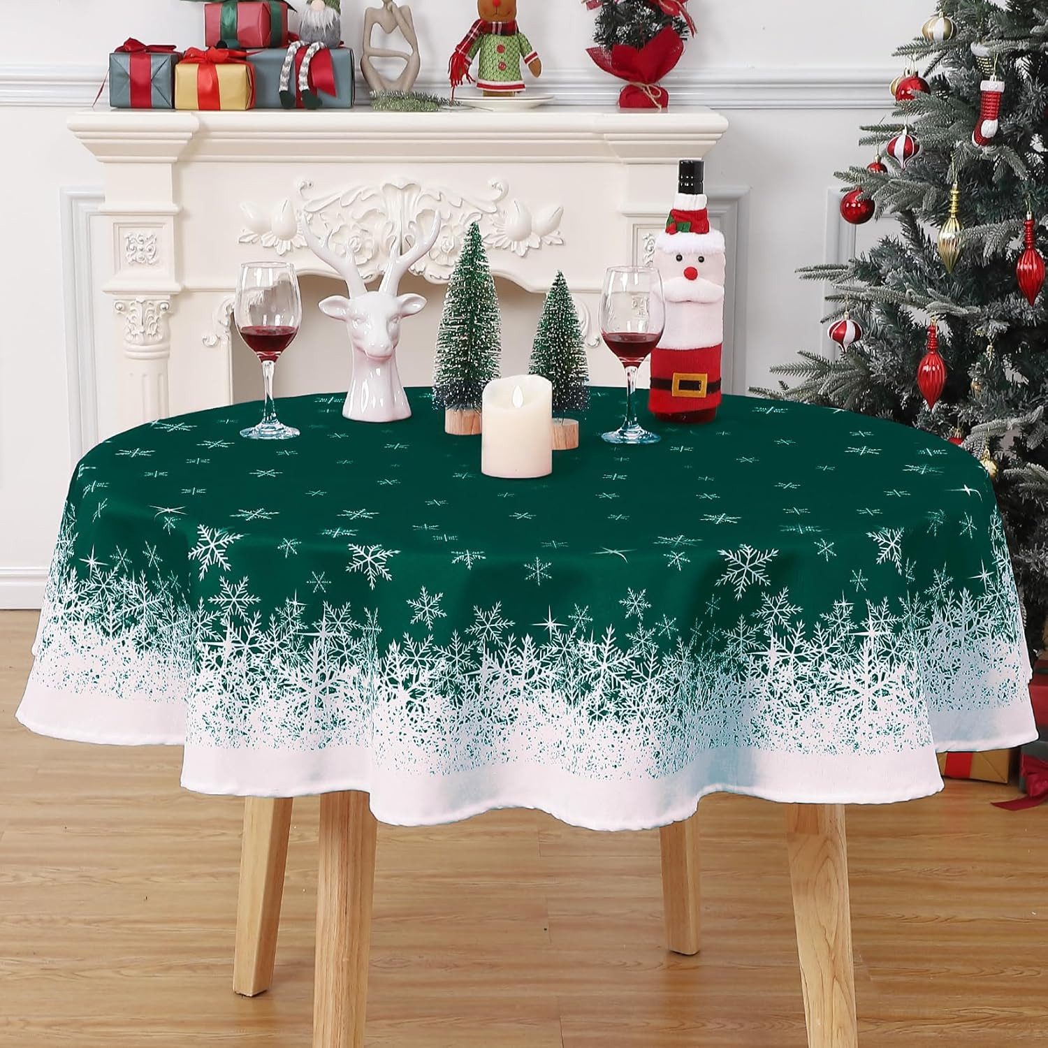 GarveeMore Tischdecke Weihnachten Tischdecke Wasserabweisend Abwaschbare günstig online kaufen