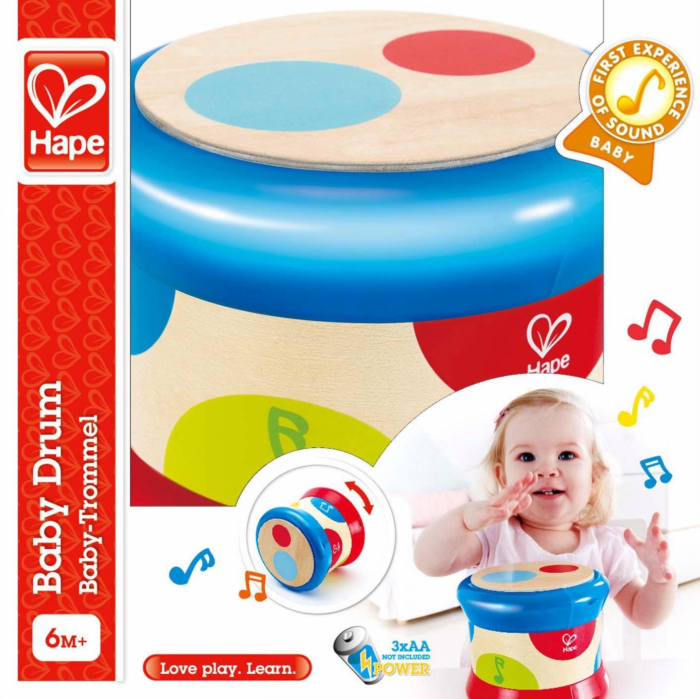 Hape Spielzeug-Musikinstrument Baby-Trommel günstig online kaufen