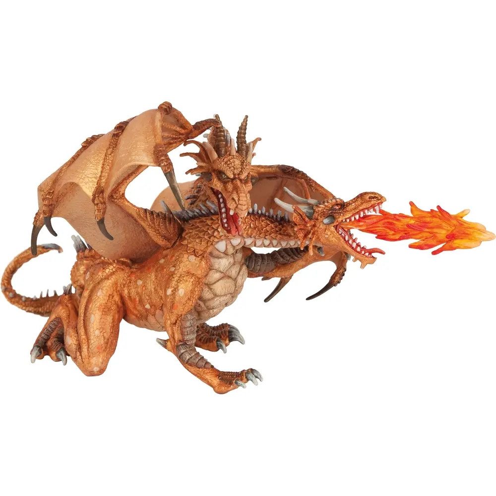 papo Actionfigur Papo 38938 Zweiköpfiger Drache, gold