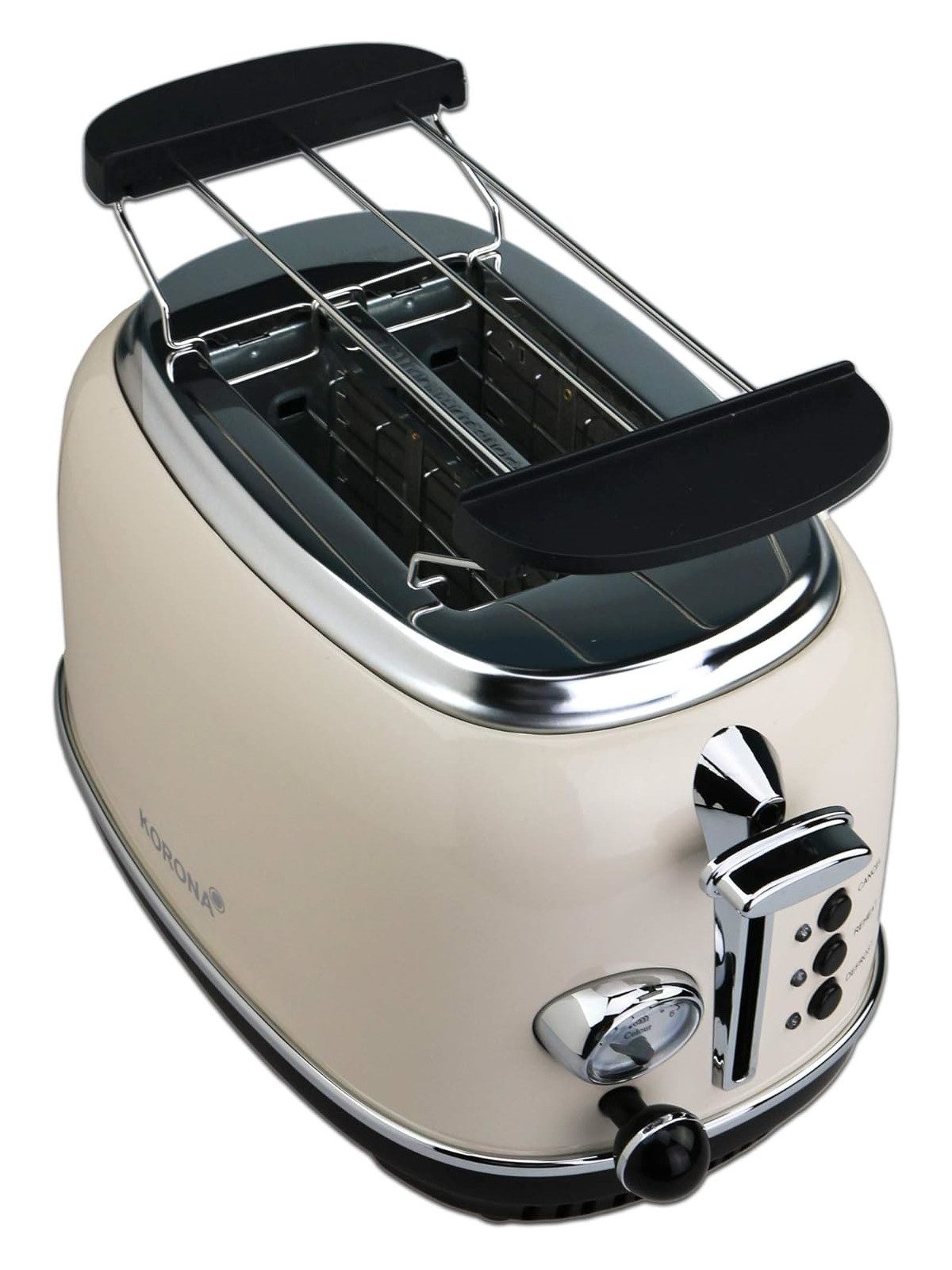 KORONA Toaster Retro Doppelschlitztoaster 21666, für 2 Scheiben, 815 W