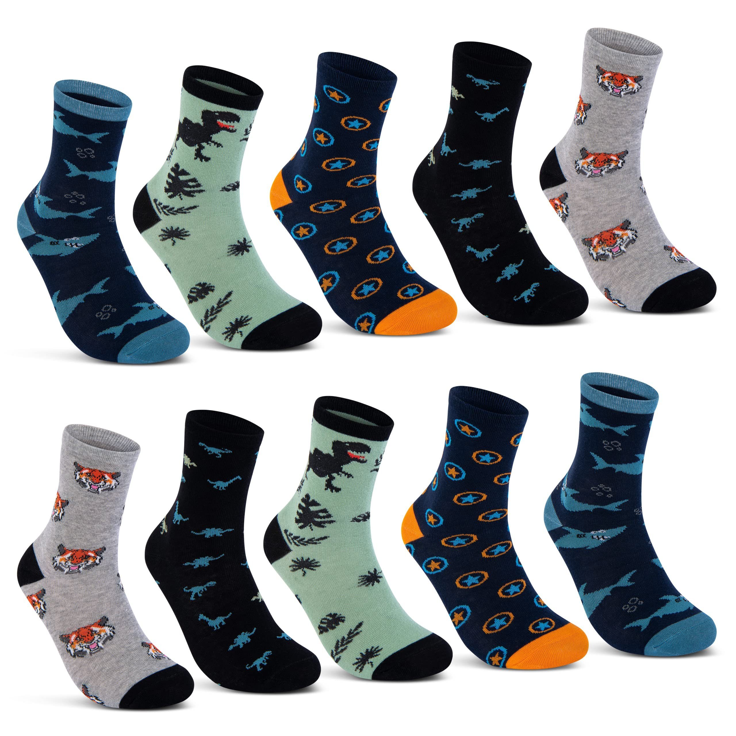 sockenkauf24 Socken »10 Paar Kinder Socken Jungen & Mädchen Baumwolle  Kindersocken« (23-26) - 54395 online kaufen | OTTO