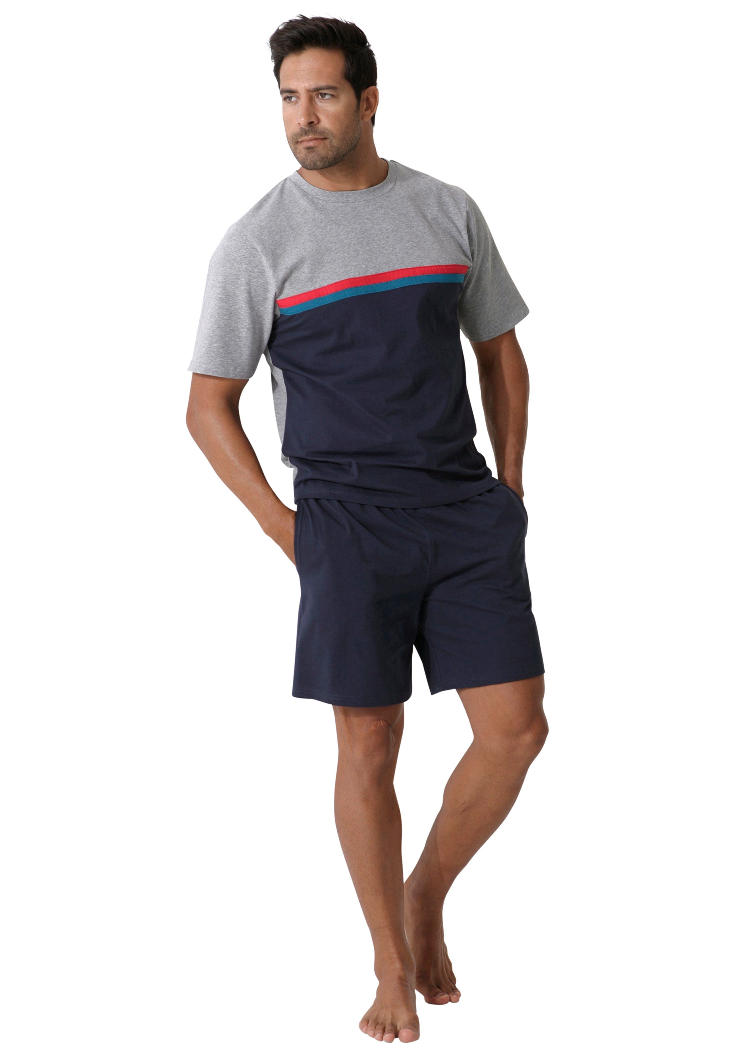 le jogger® Shorty (2 tlg., 1 Stück) mit Colorblock