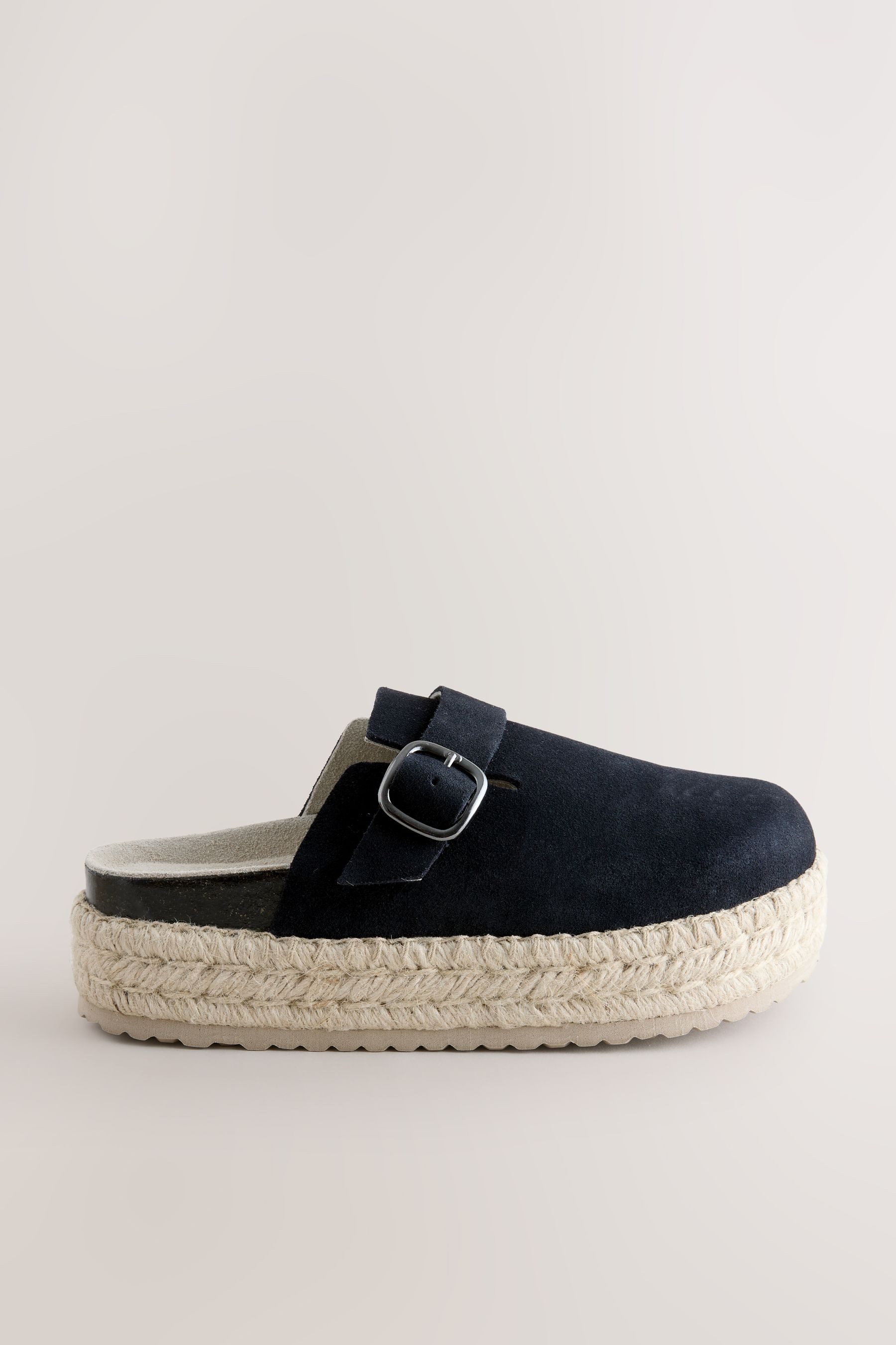 Next Forever Comfort® Leder-Espadrille-Clogs Mules (1-tlg) günstig online kaufen