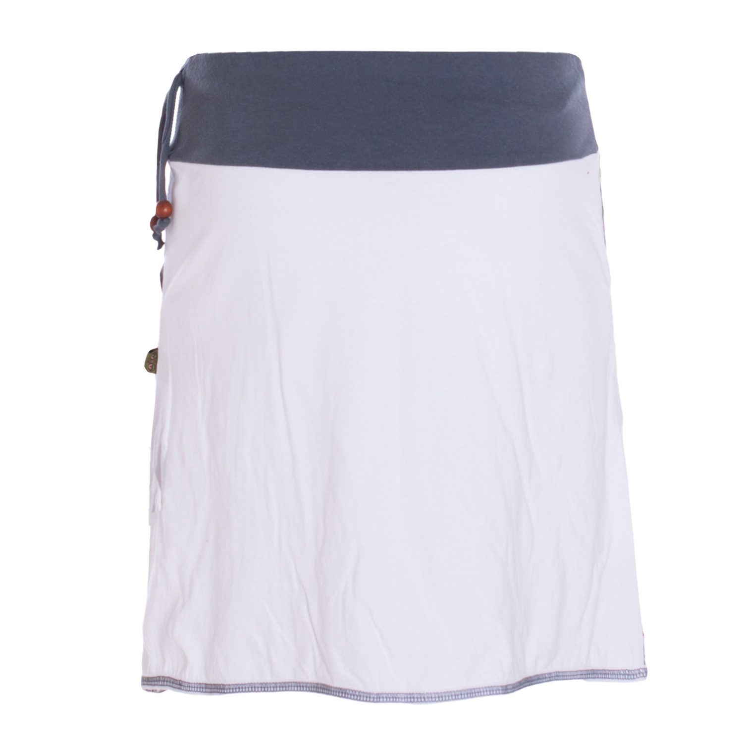 Vishes Minirock Blumen-Muster breiter Bund mit Kordel-Zug und Taschen mit Stickerei Alternative Bekleidung, Ethno, Hippie, Retro Style