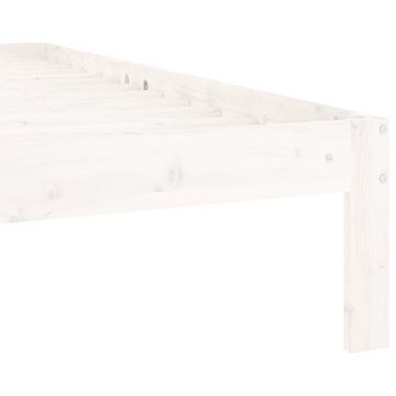 furnicato Bett Massivholzbett Weiß Kiefer 120x200 cm
