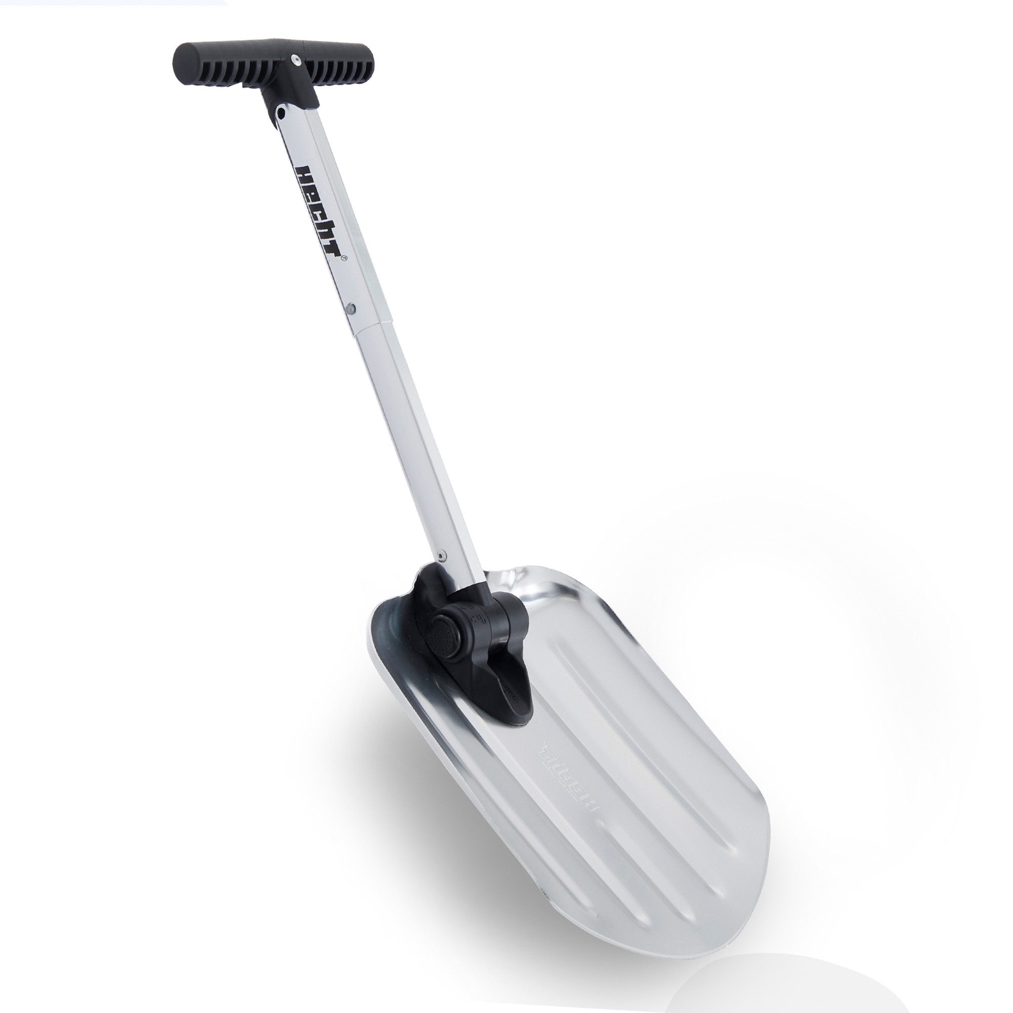 Hecht Schneeschieber 205 GT Teleskop klappbar Auto-Schneeschaufel Alu, 20,5 cm Arbeitsbreite, mit 37 cm langem Stiel, kompakt rostfrei ideal für Reise Pendler & Kofferraum