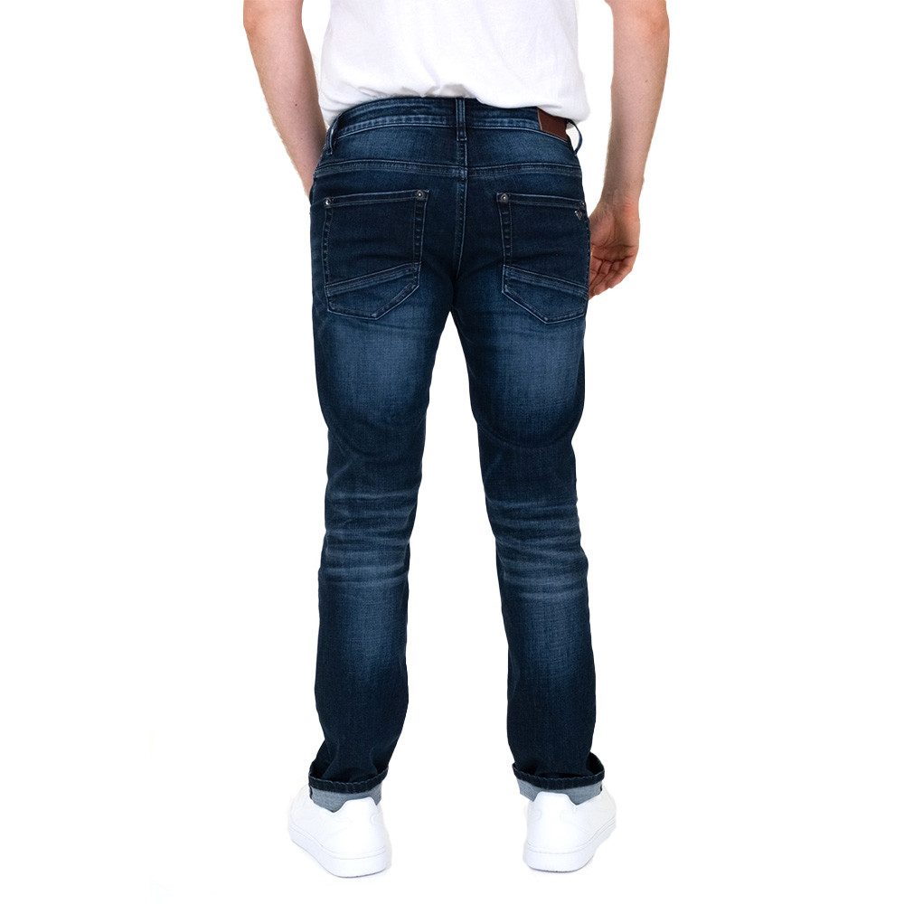 Blue Monkey 5-Pocket-Jeans 57David - dark blue denim