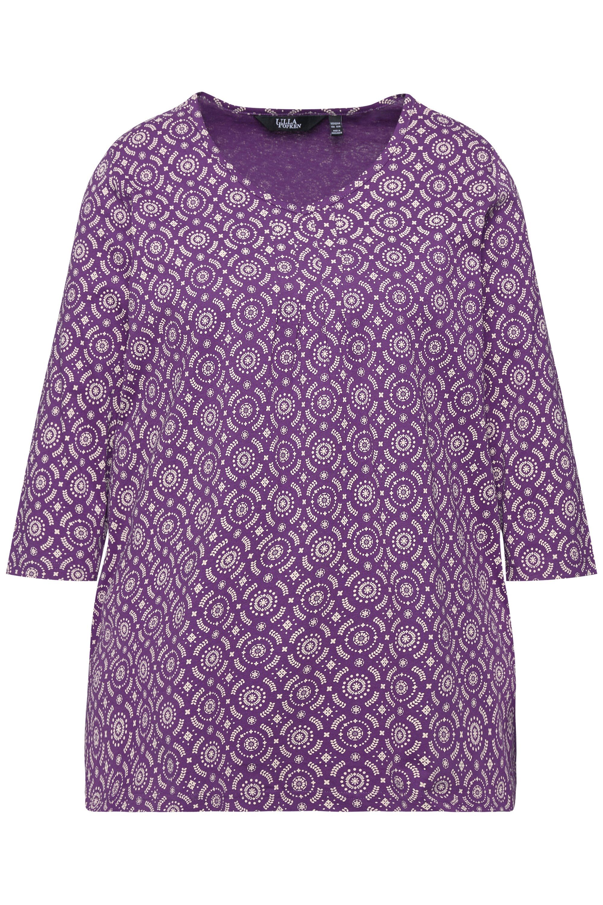 Ulla Popken T-Shirt Shirt A-Linie Zierfalten günstig online kaufen