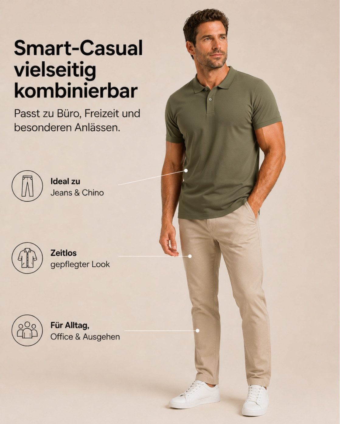 Sitztgut Poloshirt Premium Cotton Polo T-Shirt (1-tlg) – Bild 4 von 5