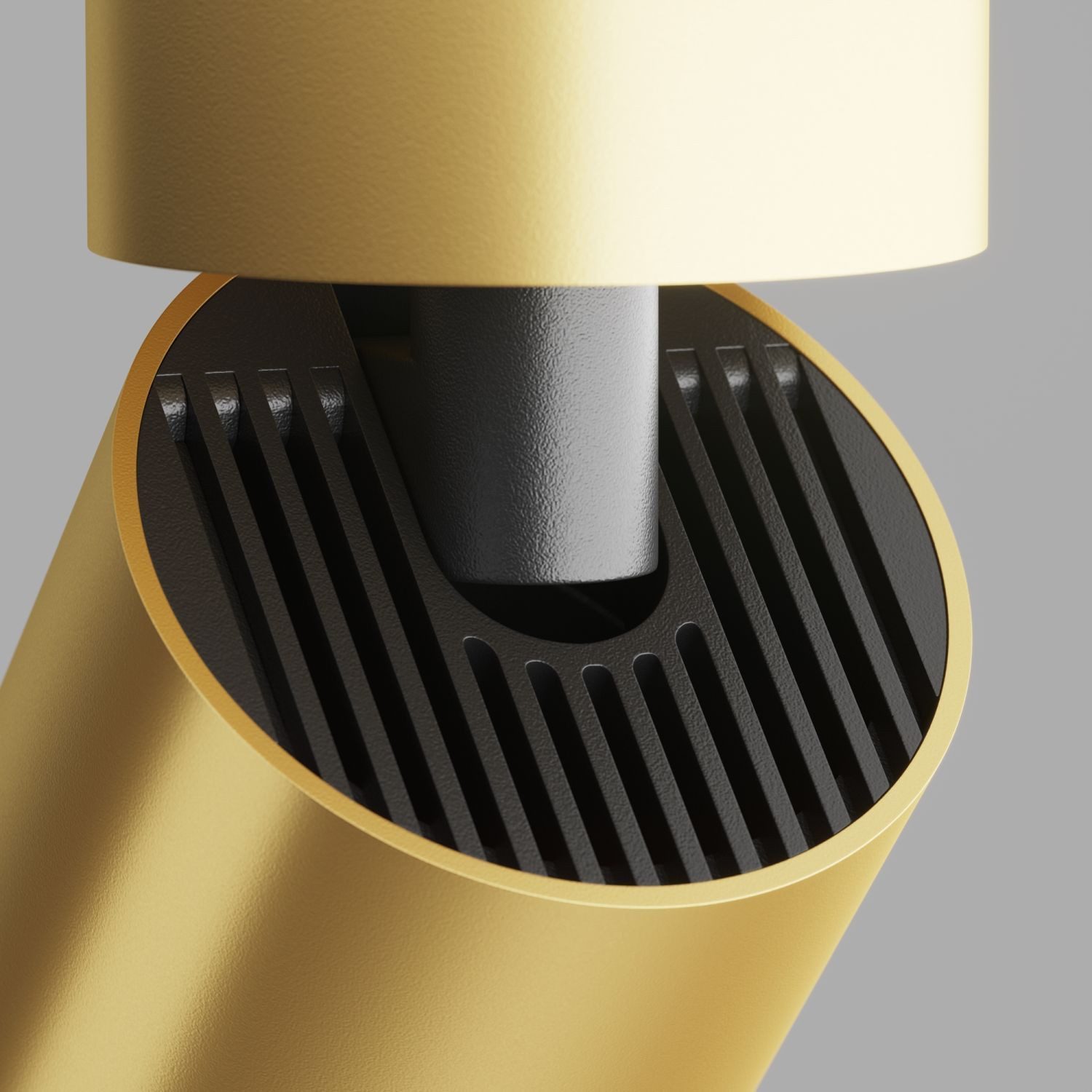 Licht-Erlebnisse Deckenstrahler GANO, ohne Leuchtmittel, Aluminium verstellbar 5,2 cm breit in Gold matt GU10