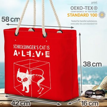 VOID Strandtasche (1-tlg), Sheldon Schrödingers Katze Shopper Beach Bag big bang Physik
