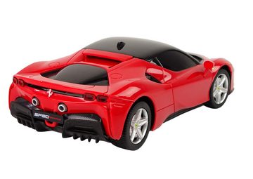 LEAN Toys Spielzeug-Auto R/C Ferrari SF90 Rastar Scheinwerferlicht Ferngesteuert Spielzeug Auto