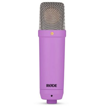 RØDE Mikrofon NT1 Signature Purple Studio-Mikrofon Lila, Mit PSA-1 W Plus White Gelenkarm