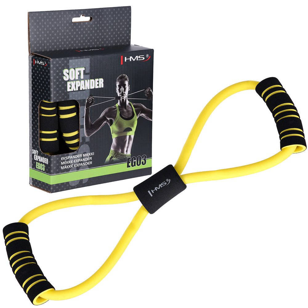 HMS Expander Fitnessband Widerstandsband 1-6 kg, Stärkt Arme, Brust, Bauch, Rücken und Becken effektiv