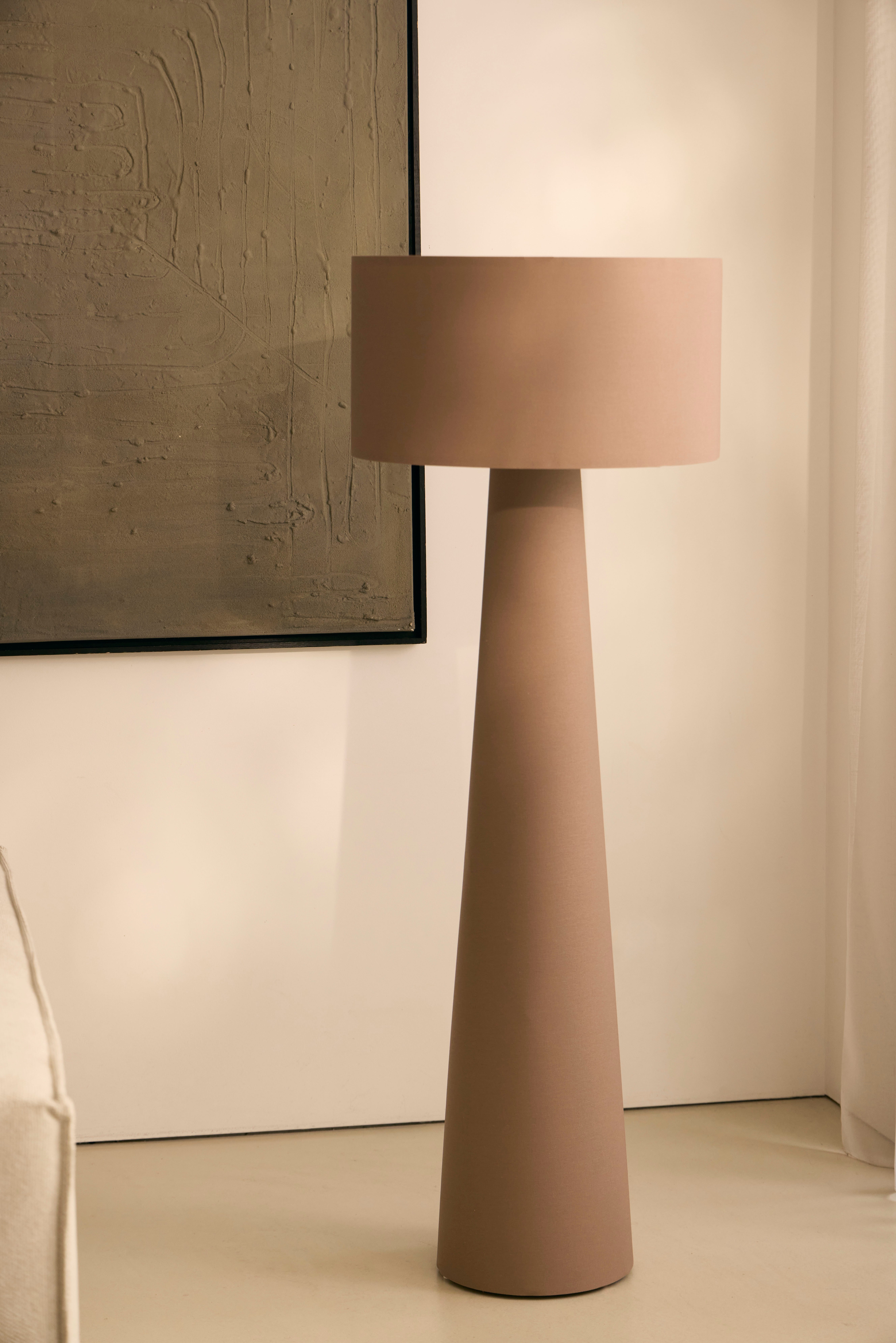 LeGer Home by Lena Gercke Stehlampe Lienne, ohne Leuchtmittel, Textilleuchte, Höhe 143 cm, Ø 50 cm – Bild 2 von 5
